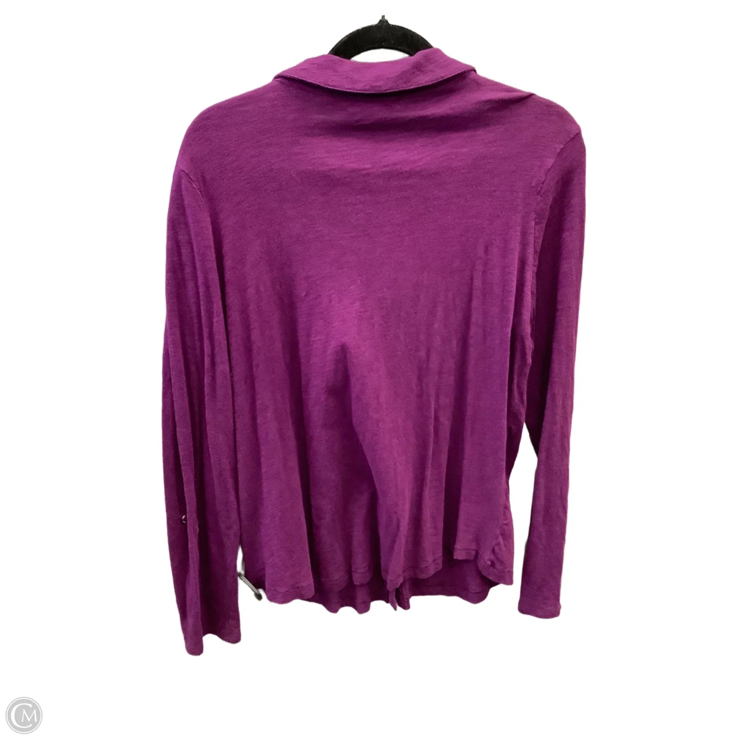 Top 3/4 Sleeve By Liz Claiborne In Purple, Size: Xl