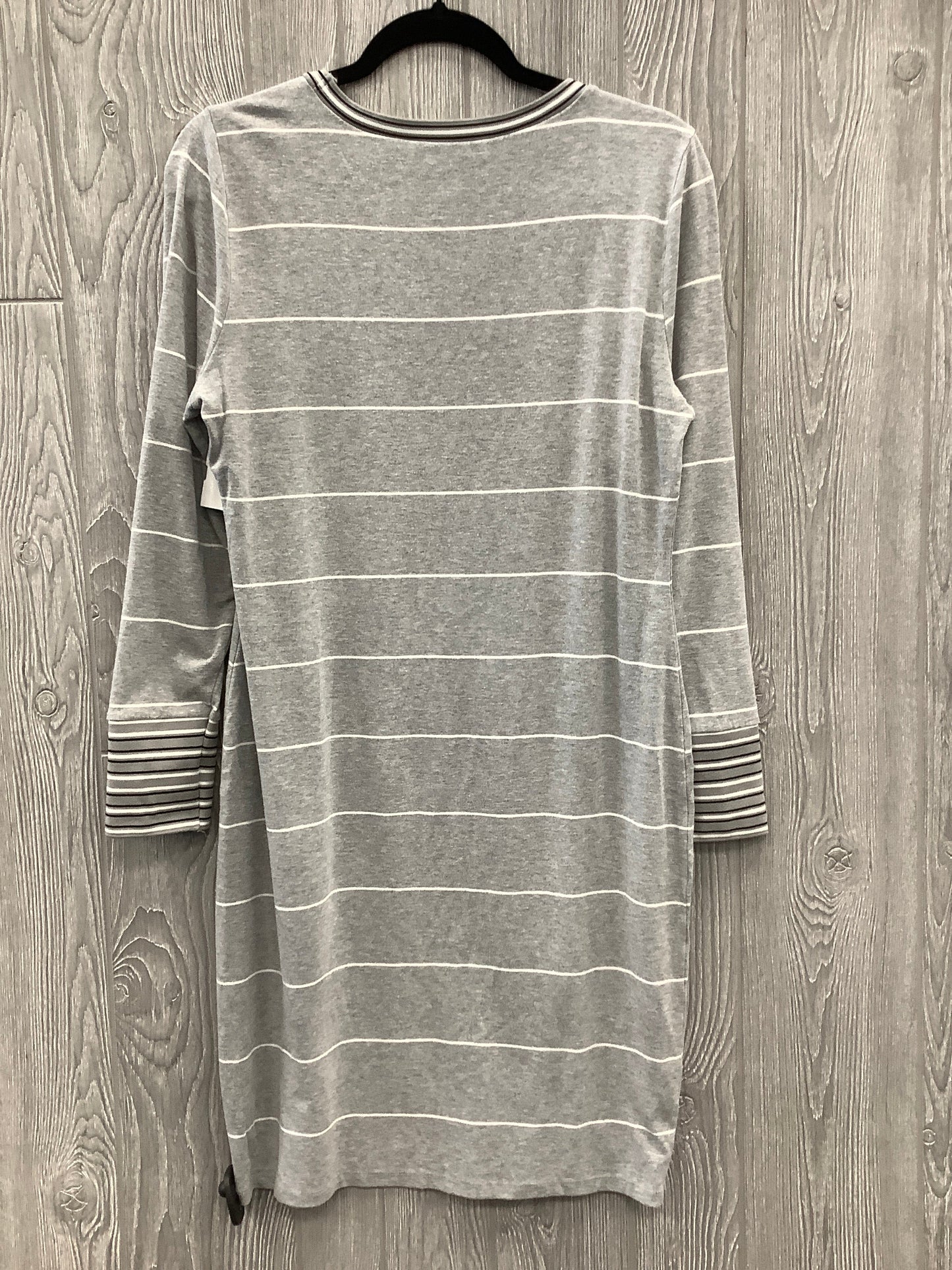 Dress Casual Midi By White House Black Market In Grey, Size: Lp