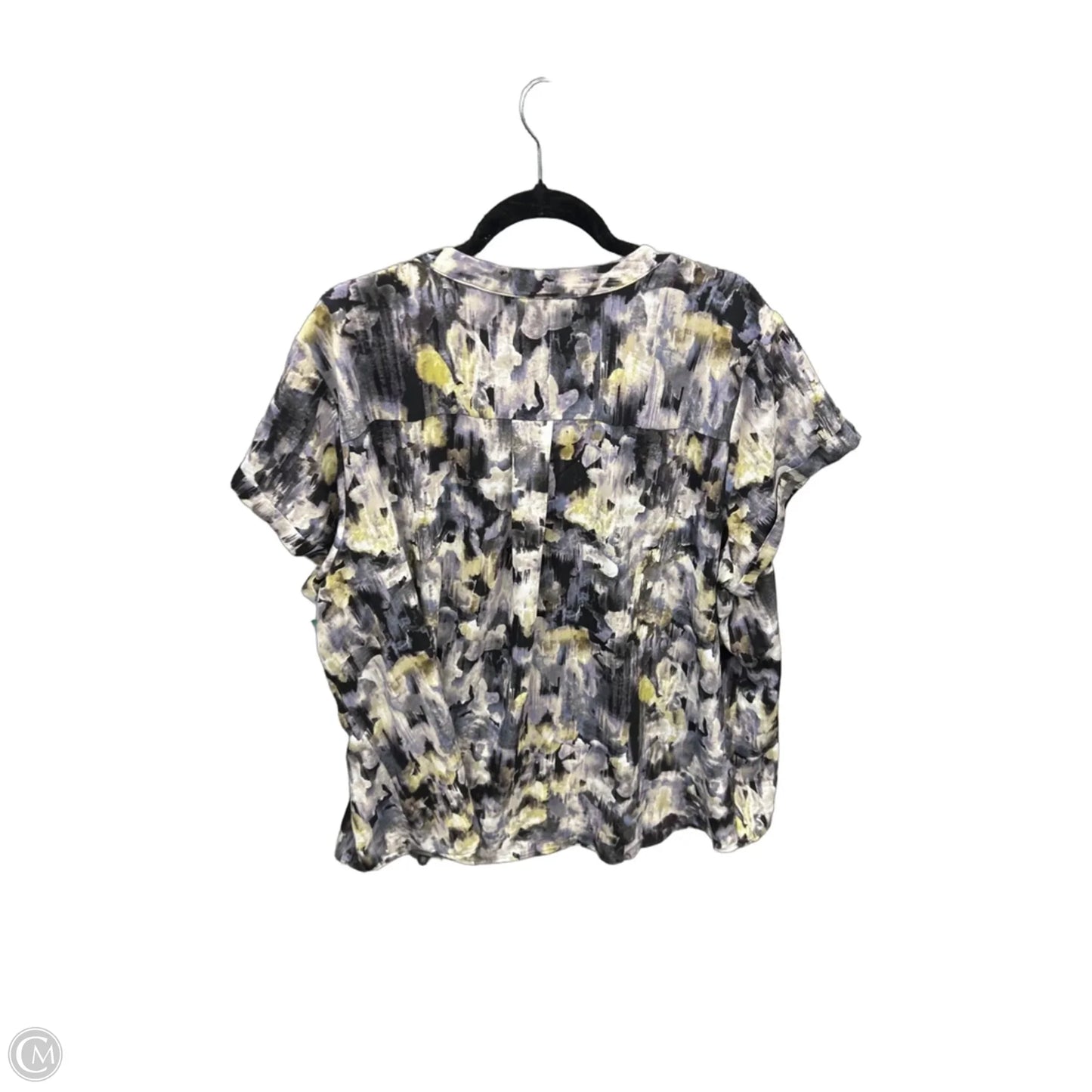 Top Short Sleeve By Simply Vera In Black, Size: 3x