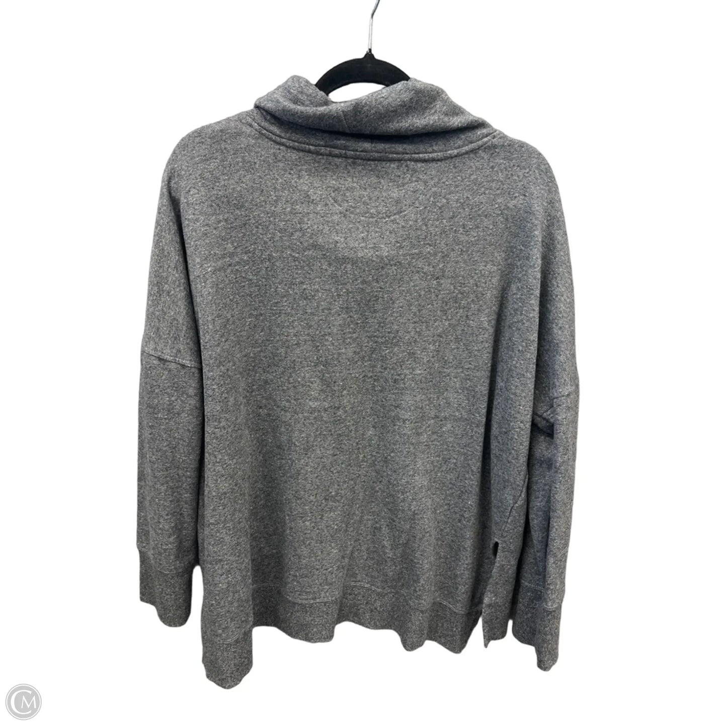 Sweatshirt Collar By Calvin Klein In Grey, Size: Xxl