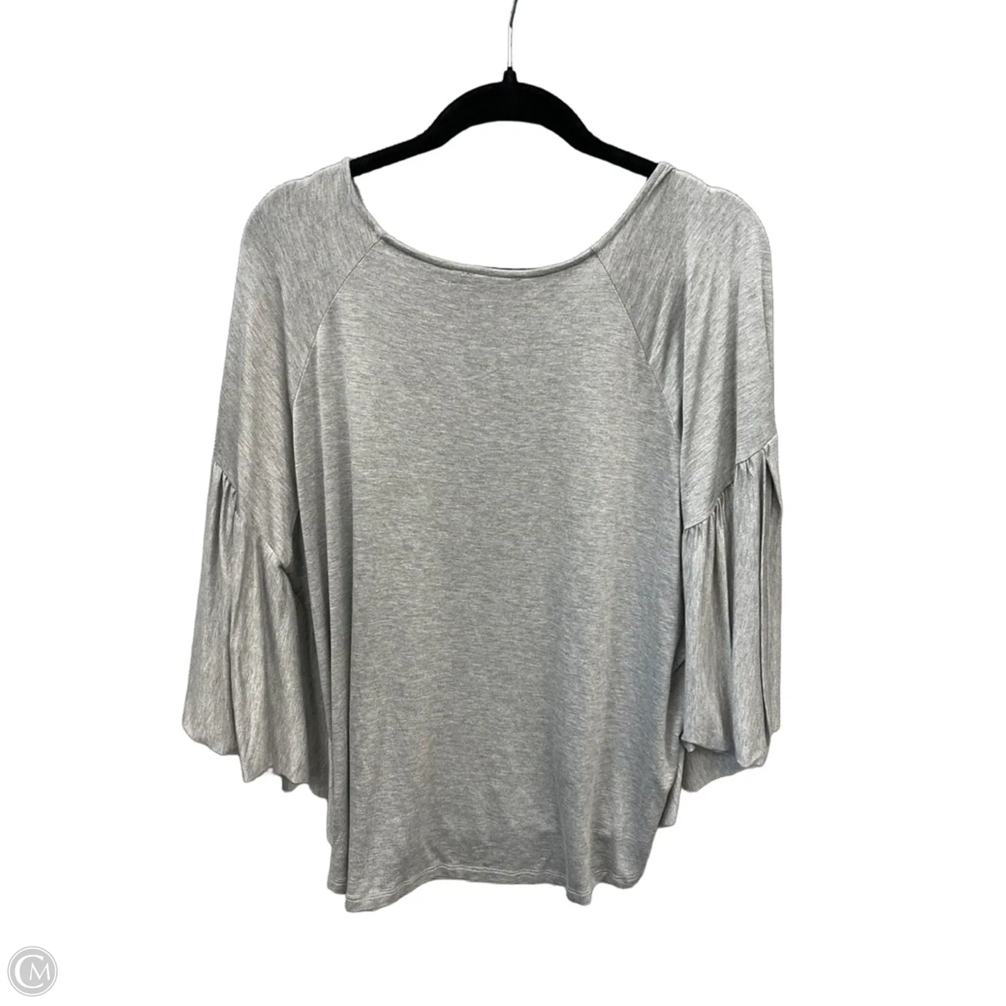 Top Short Sleeve By Oddi In Grey, Size: S