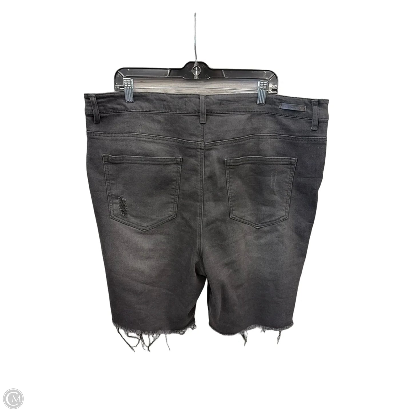Shorts By Risen In Black Denim, Size: 22