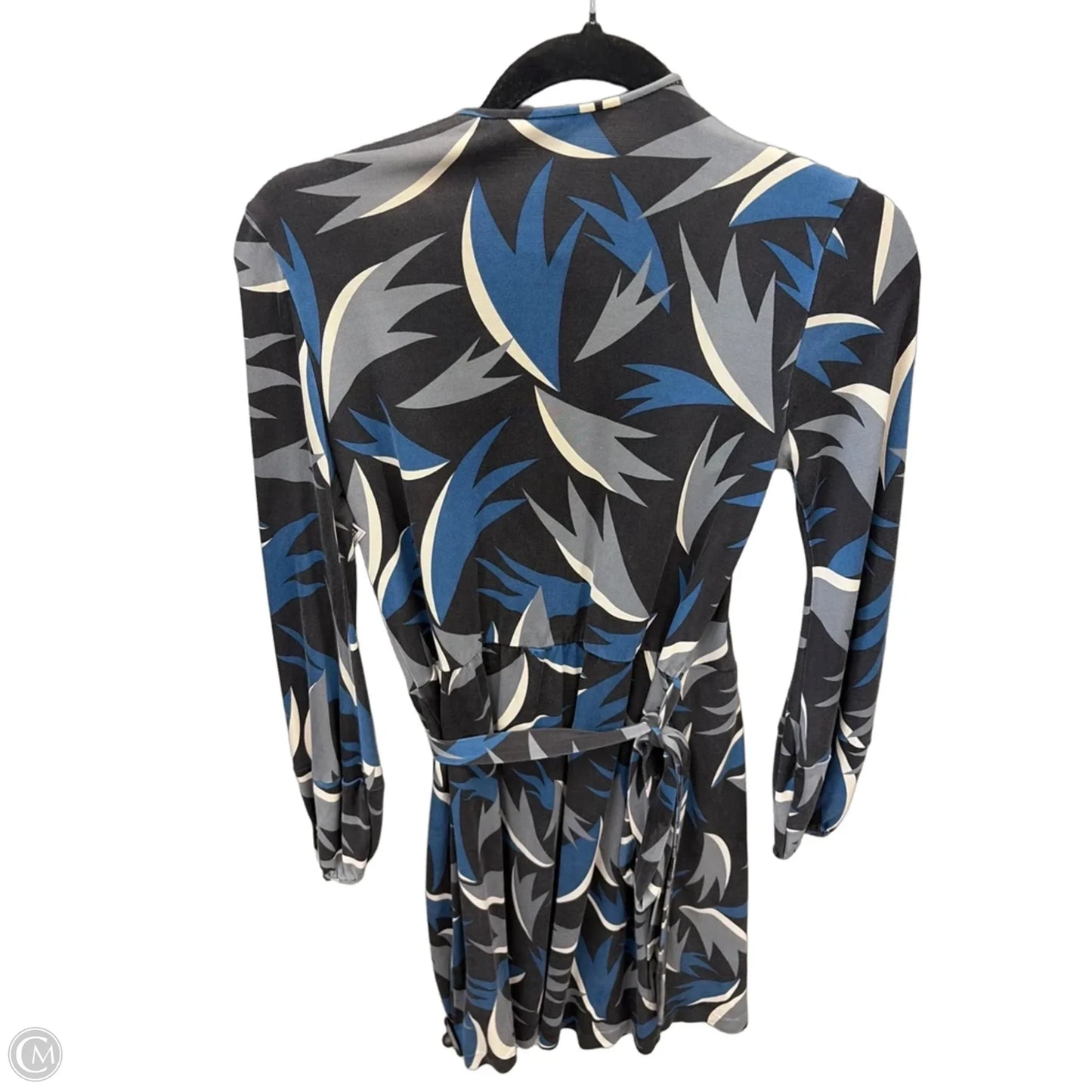 Dress Designer By Diane Von Furstenberg In Black & Blue, Size: S