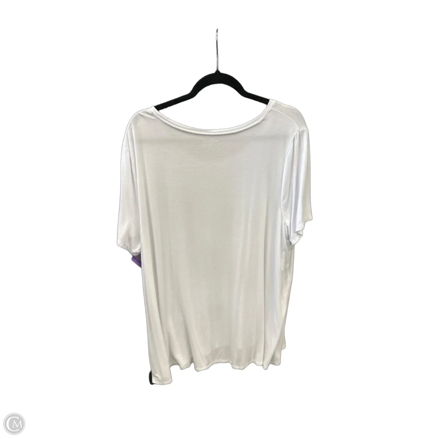Top Short Sleeve Basic By Amazon Essentials In White, Size: Xxl