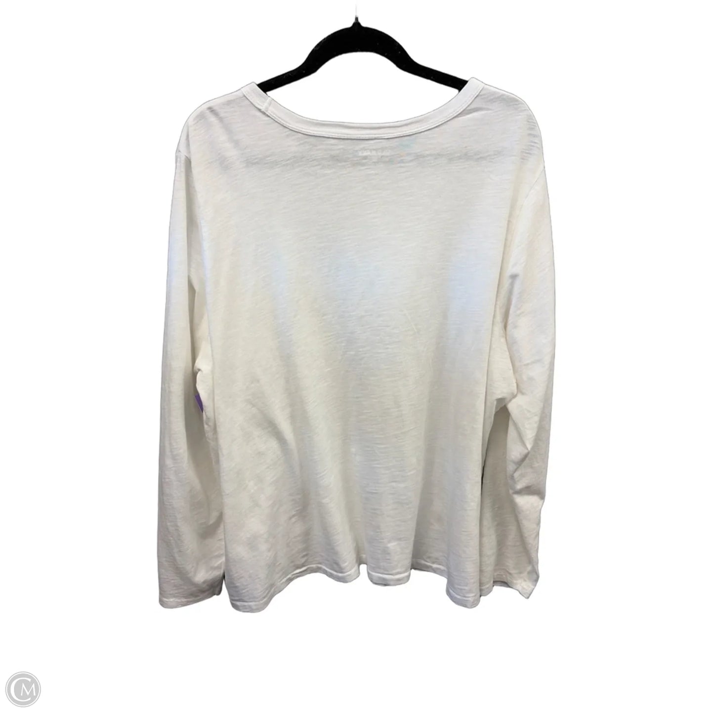 Top Long Sleeve Basic By Old Navy In White, Size: Xxl