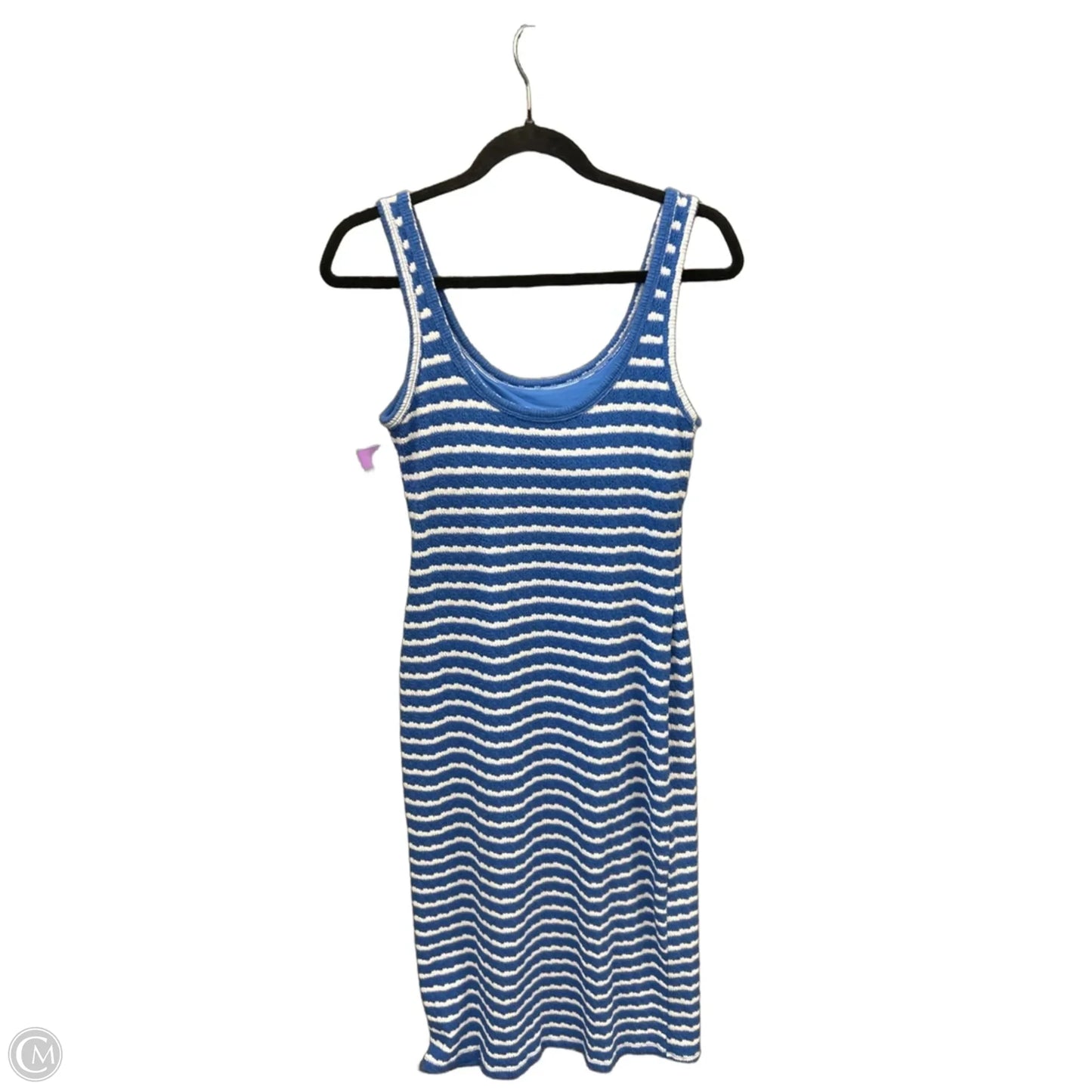Dress Casual Midi By Maurices In Blue & White, Size: Xs