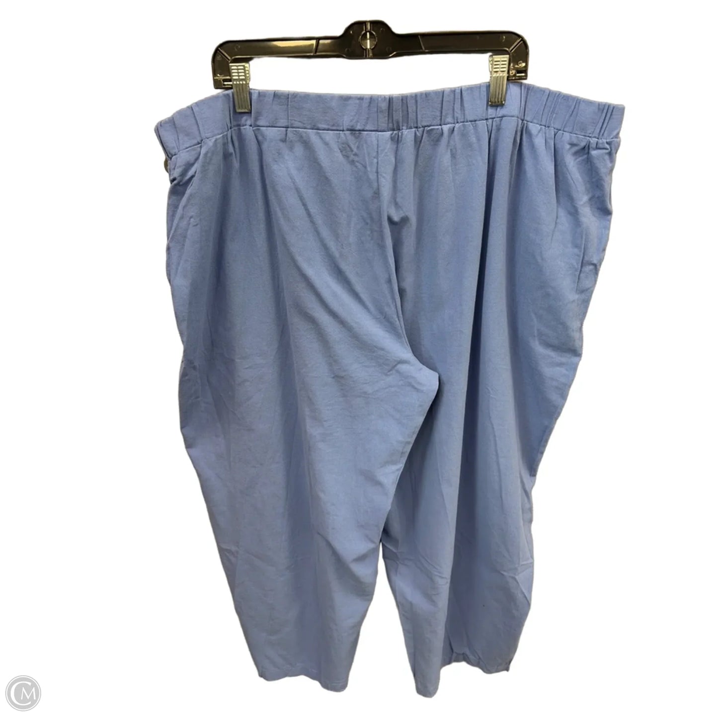 Pants Linen By Clothes Mentor In Blue, Size: 22