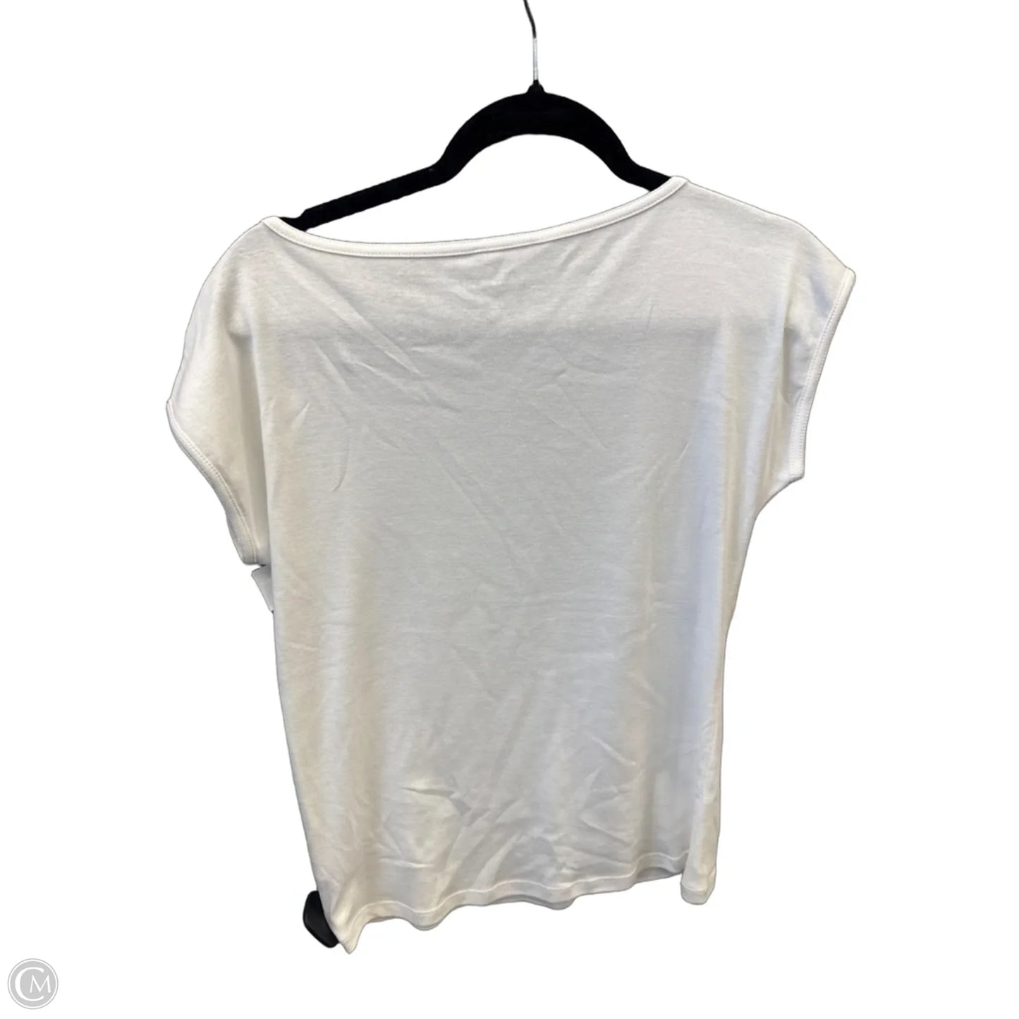 Top Short Sleeve By Talbots In White, Size: S