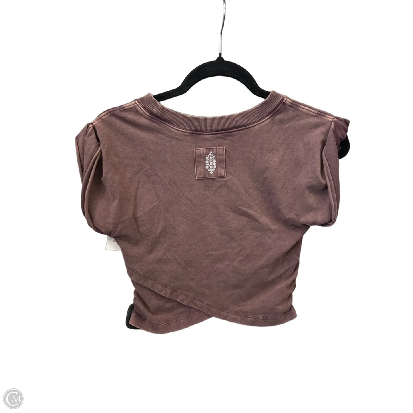 Top Short Sleeve By Free People In Brown, Size: Xs