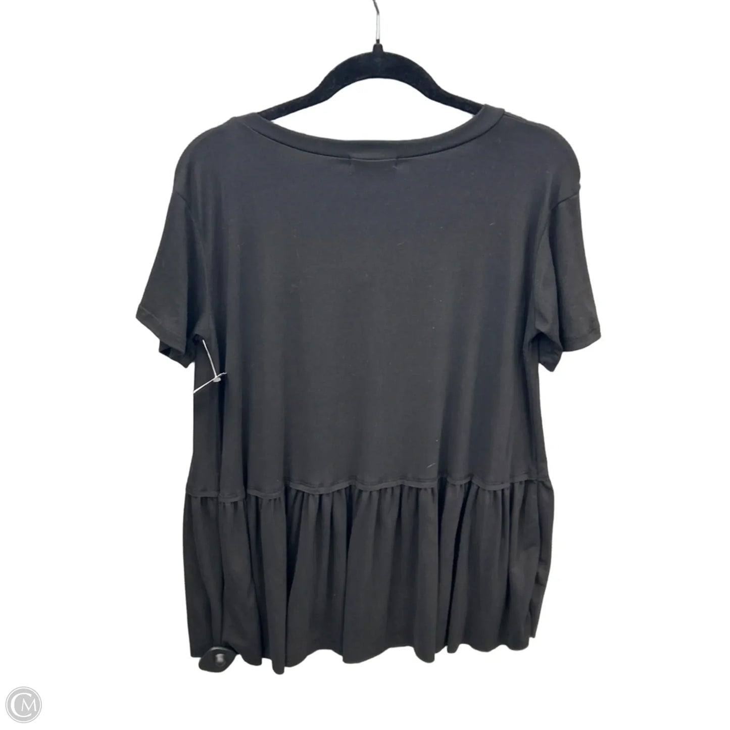 Top Short Sleeve By Entro In Black, Size: S