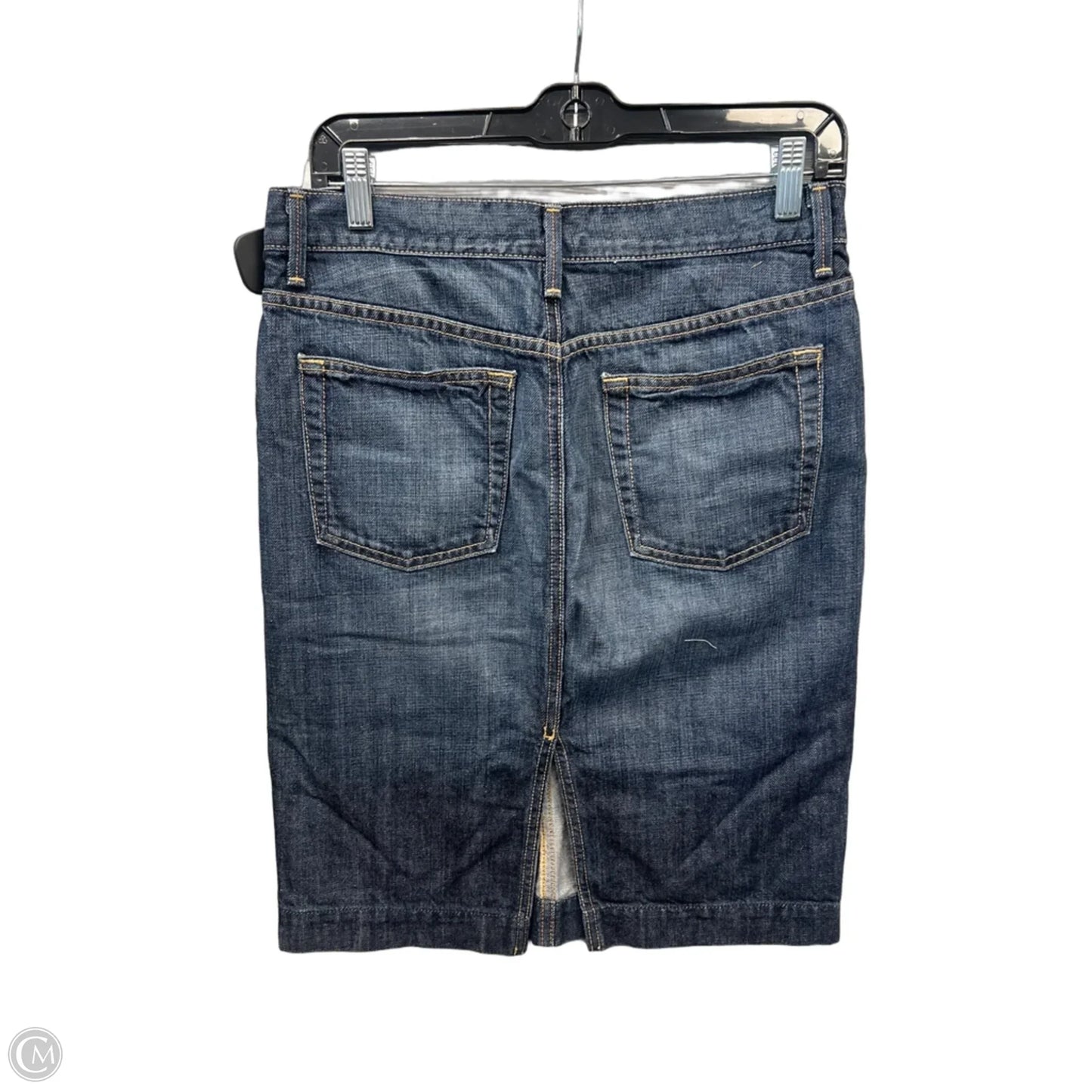 Skirt Midi By Clothes Mentor In Blue Denim, Size: 8