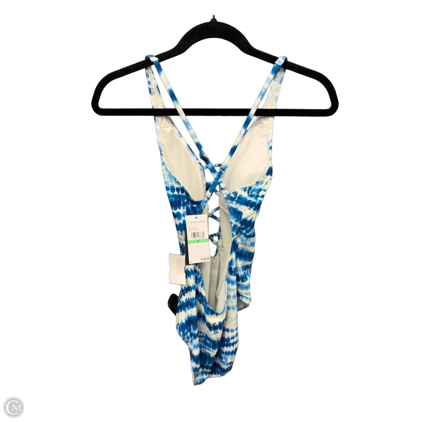Swimsuit By Vince Camuto In Blue & White, Size: M