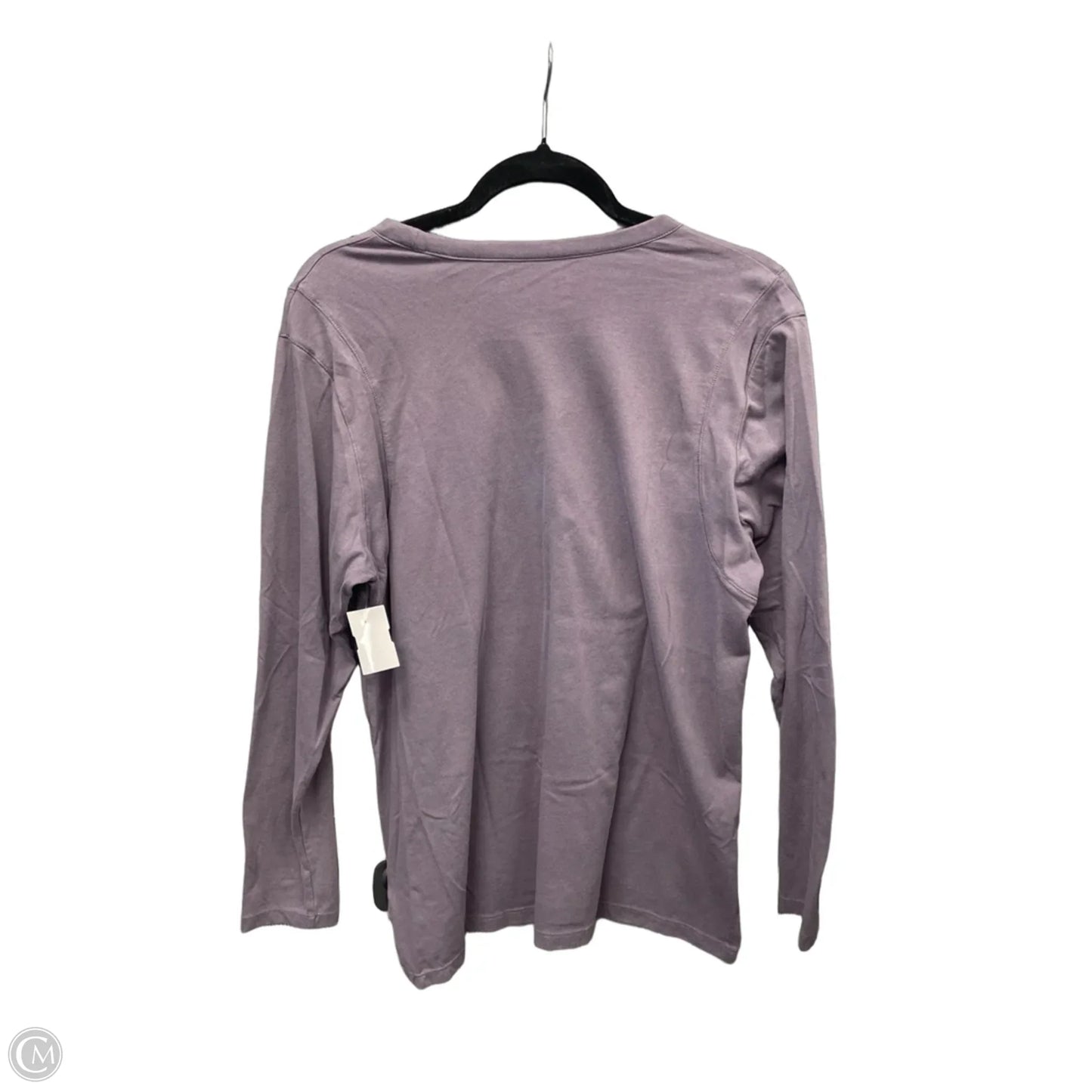 Athletic Top Long Sleeve Crewneck By Under Armour In Mauve, Size: L