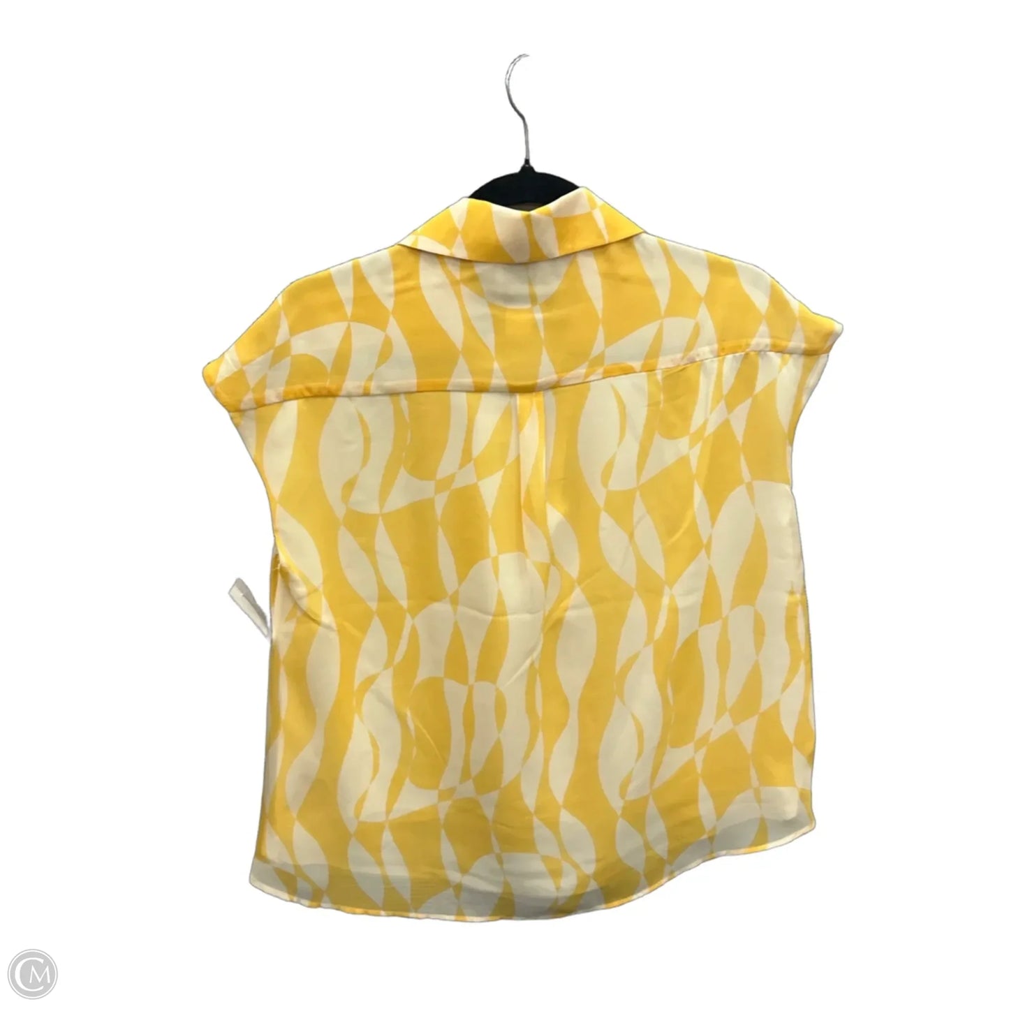 Top Sleeveless By Calvin Klein In Yellow, Size: Xs