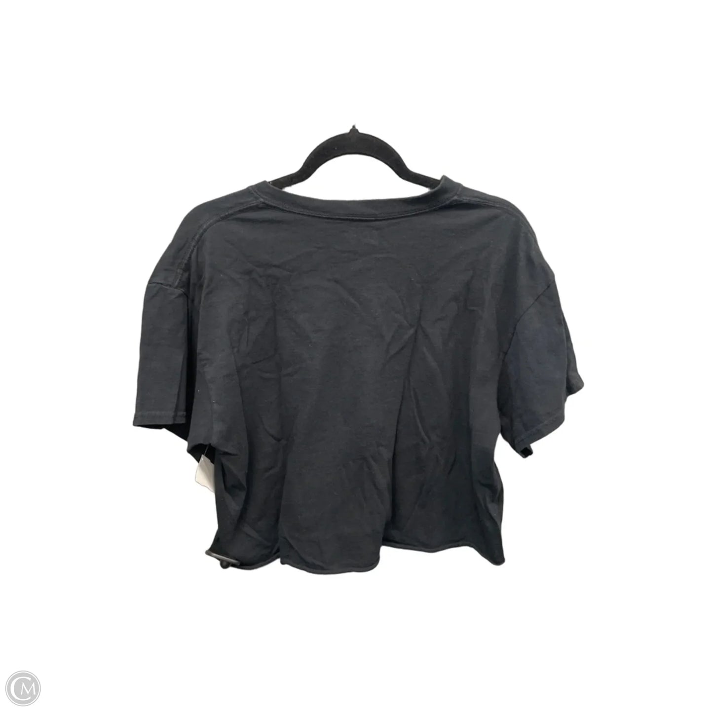 Top Short Sleeve By Clothes Mentor In Black, Size: L