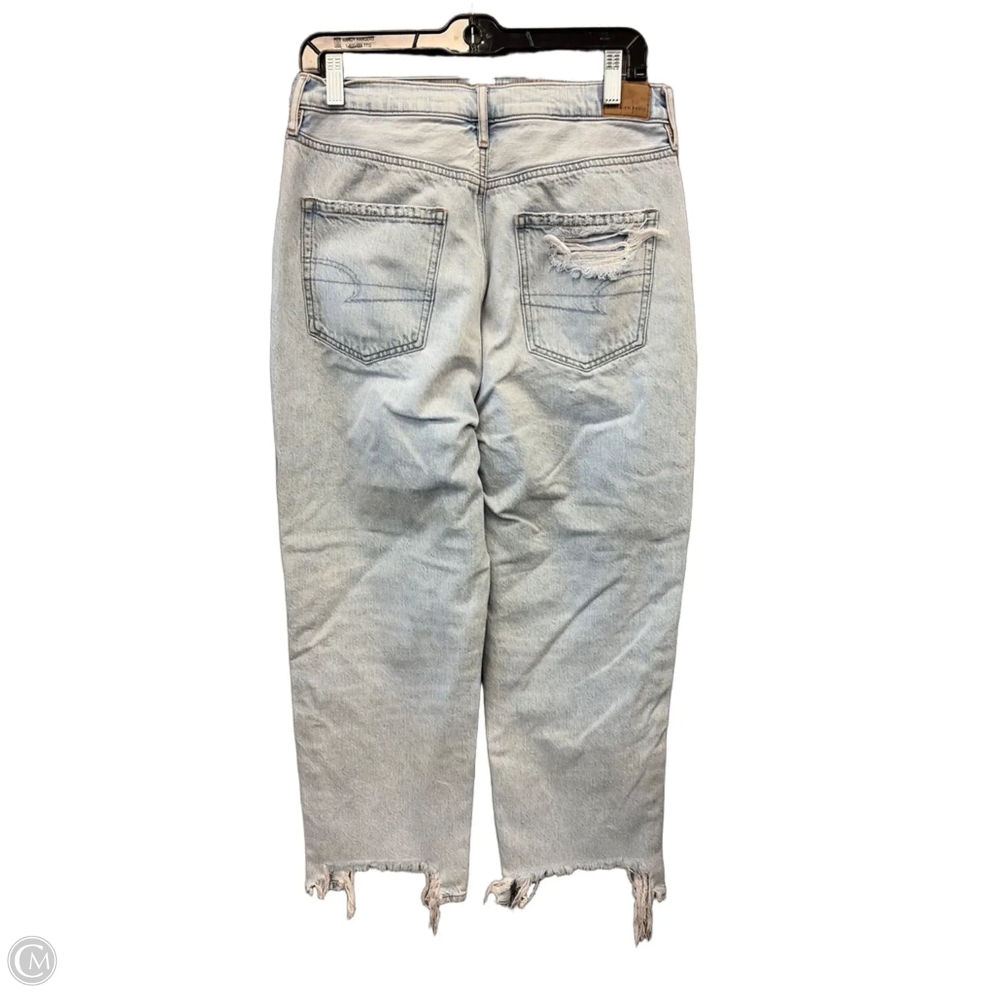 Jeans Boyfriend By American Eagle In Blue Denim, Size: 12