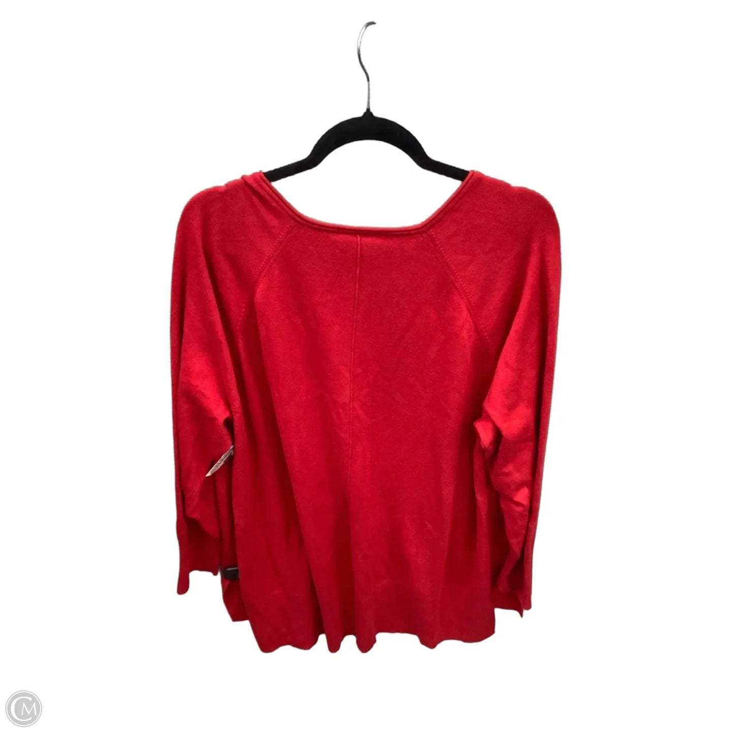 Sweater By Chicos In Red, Size: Xl