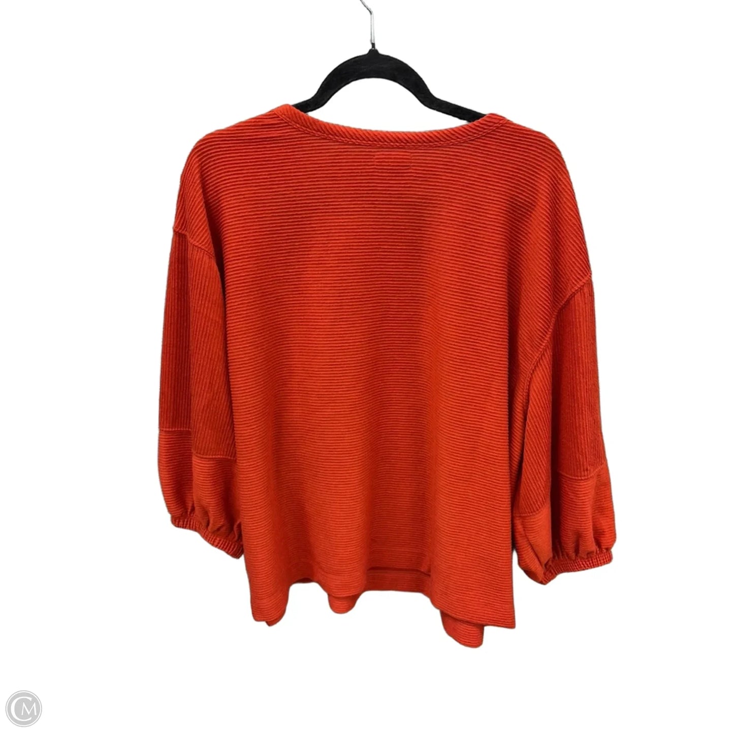 Top Long Sleeve By Falls Creek In Orange, Size: 2x