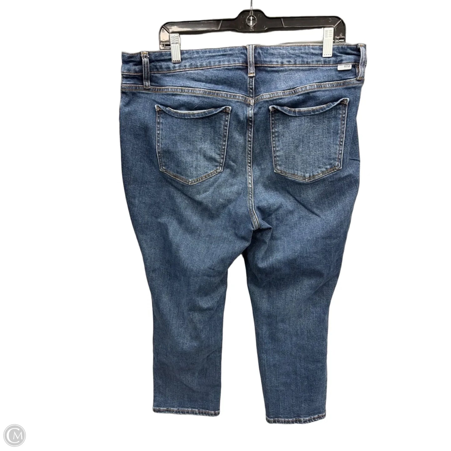 Jeans Straight By Clothes Mentor In Blue Denim, Size: 16