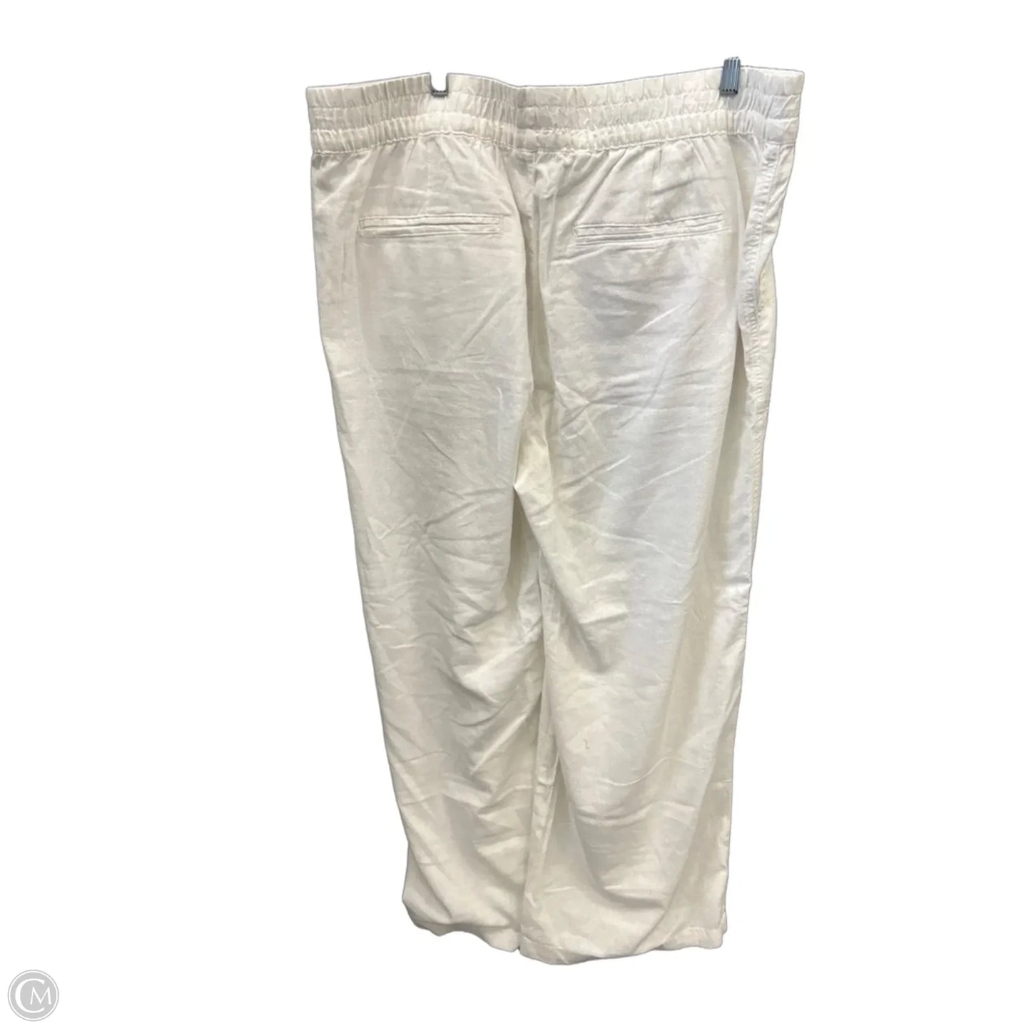 Pants Linen By St Johns Bay In White, Size: 18