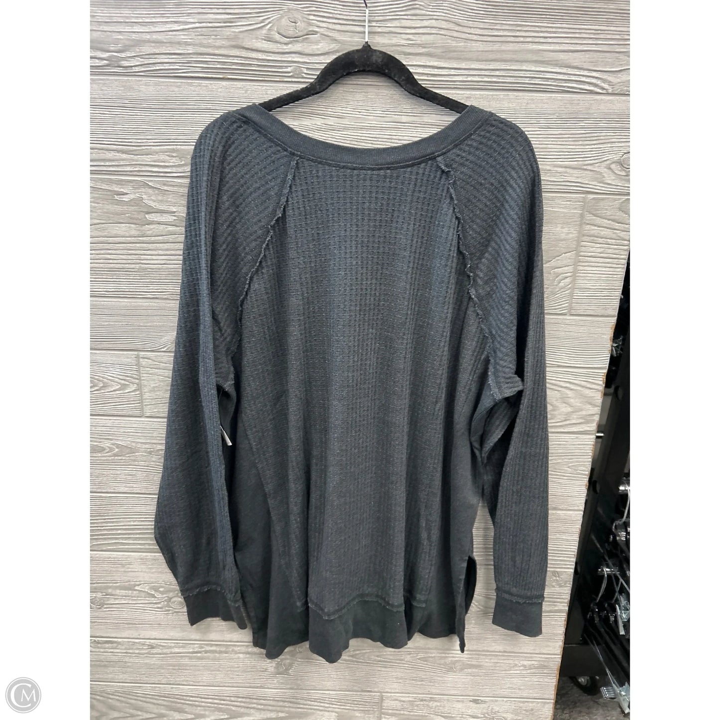 Top Long Sleeve By Time And Tru In Grey, Size: Xxl