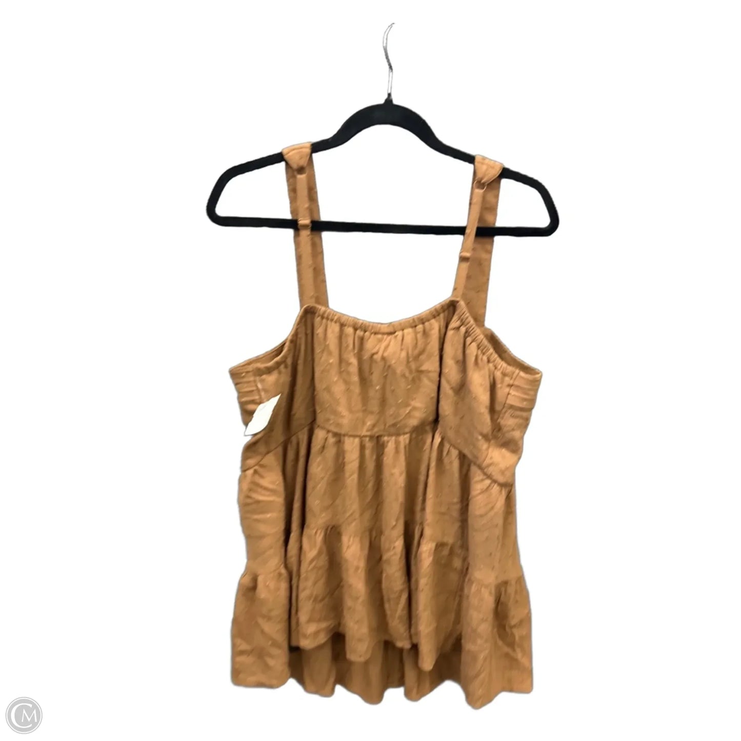 Top Sleeveless By Torrid In Brown, Size: 1x