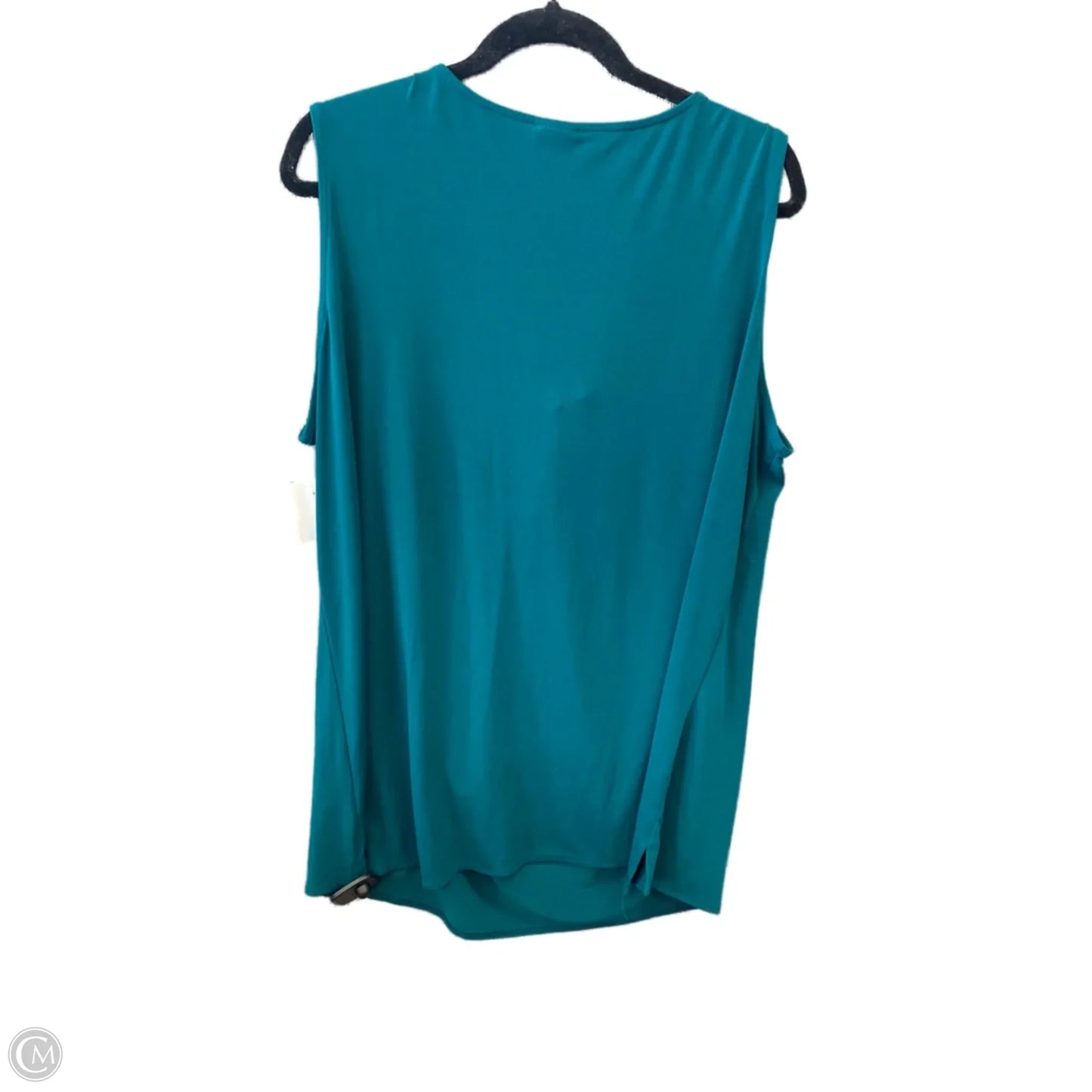 Top Sleeveless By Worthington In Green, Size: 2x