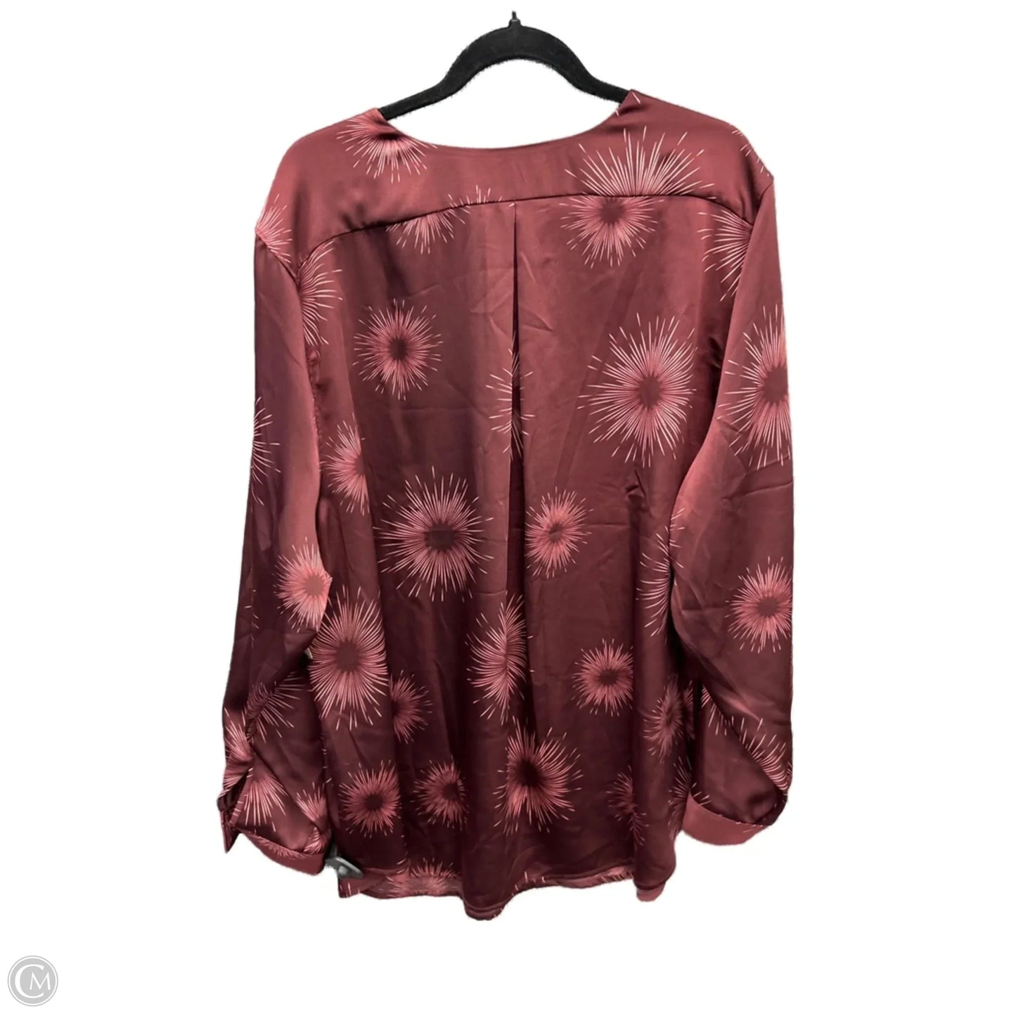 Blouse Long Sleeve By Universal Standard In Red, Size: Xl