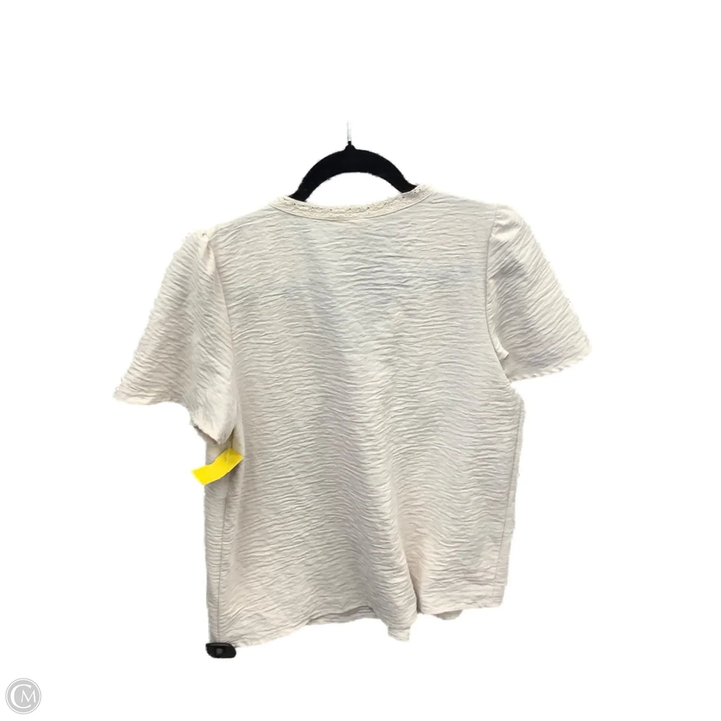 Top Short Sleeve By Joie In Cream, Size: M