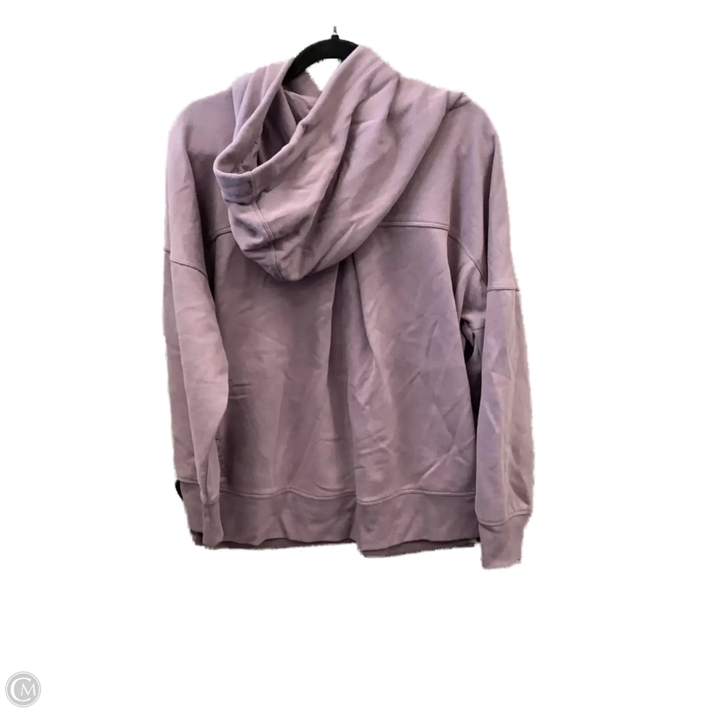Sweatshirt Hoodie By Calvin Klein In Purple, Size: M