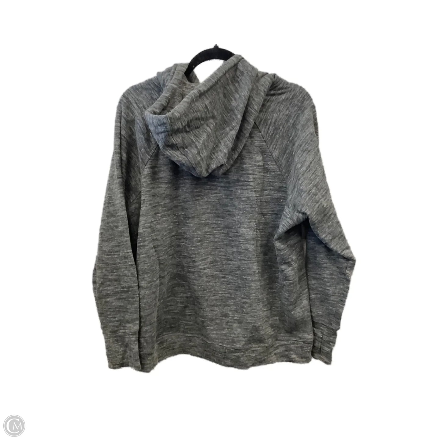 Athletic Sweatshirt Hoodie By Calvin Klein In Grey, Size: Xl