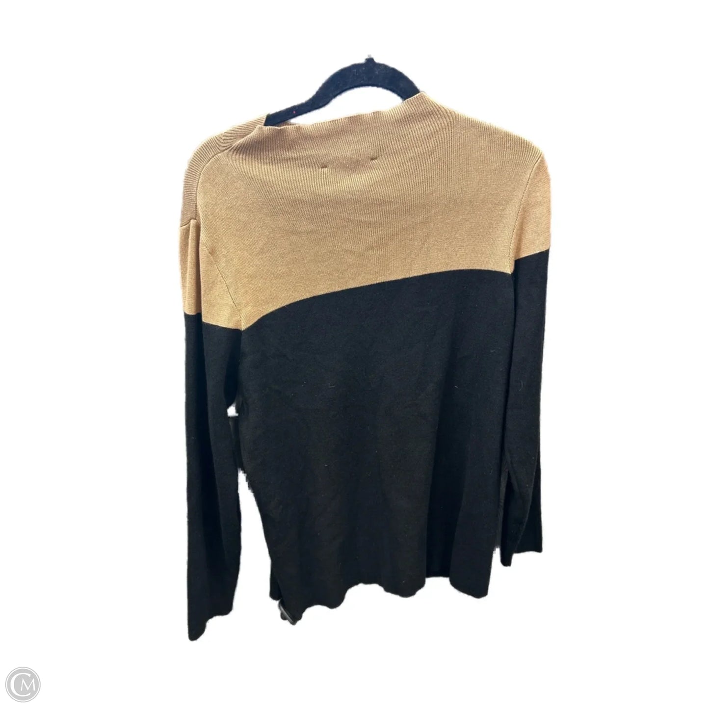 Sweater By Eloquii In Black & Brown, Size: 1x