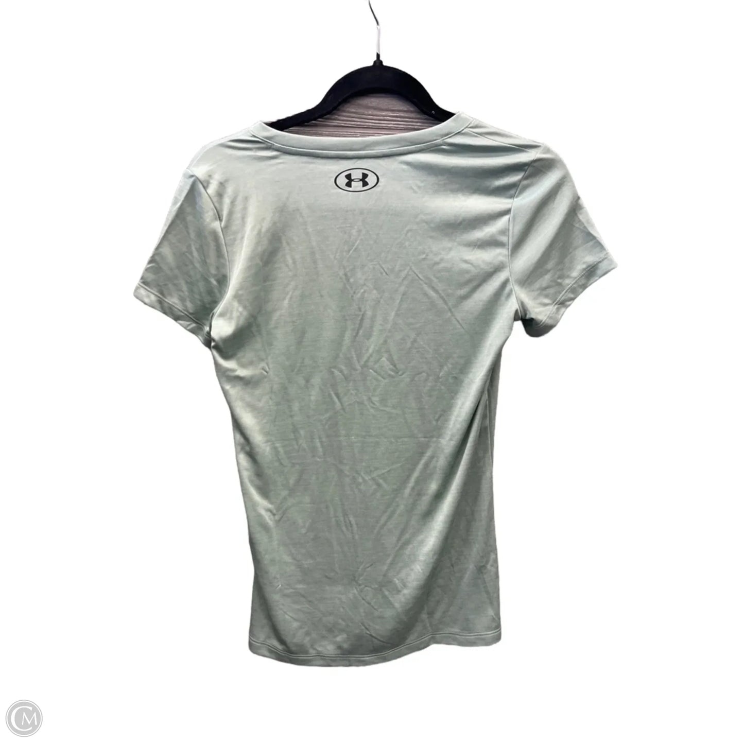 Athletic Top Short Sleeve By Under Armour In Green, Size: Xs