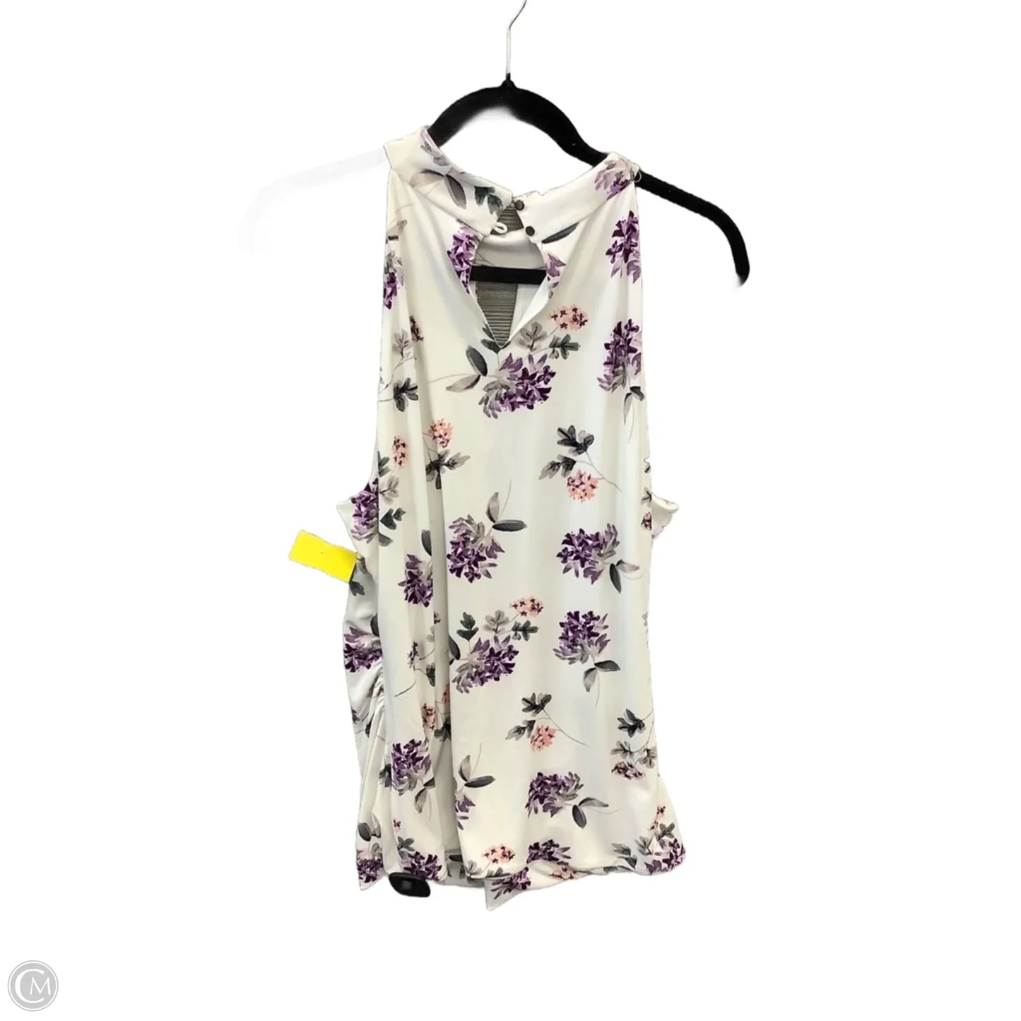 Top Sleeveless By White House Black Market In Floral Print, Size: Xl