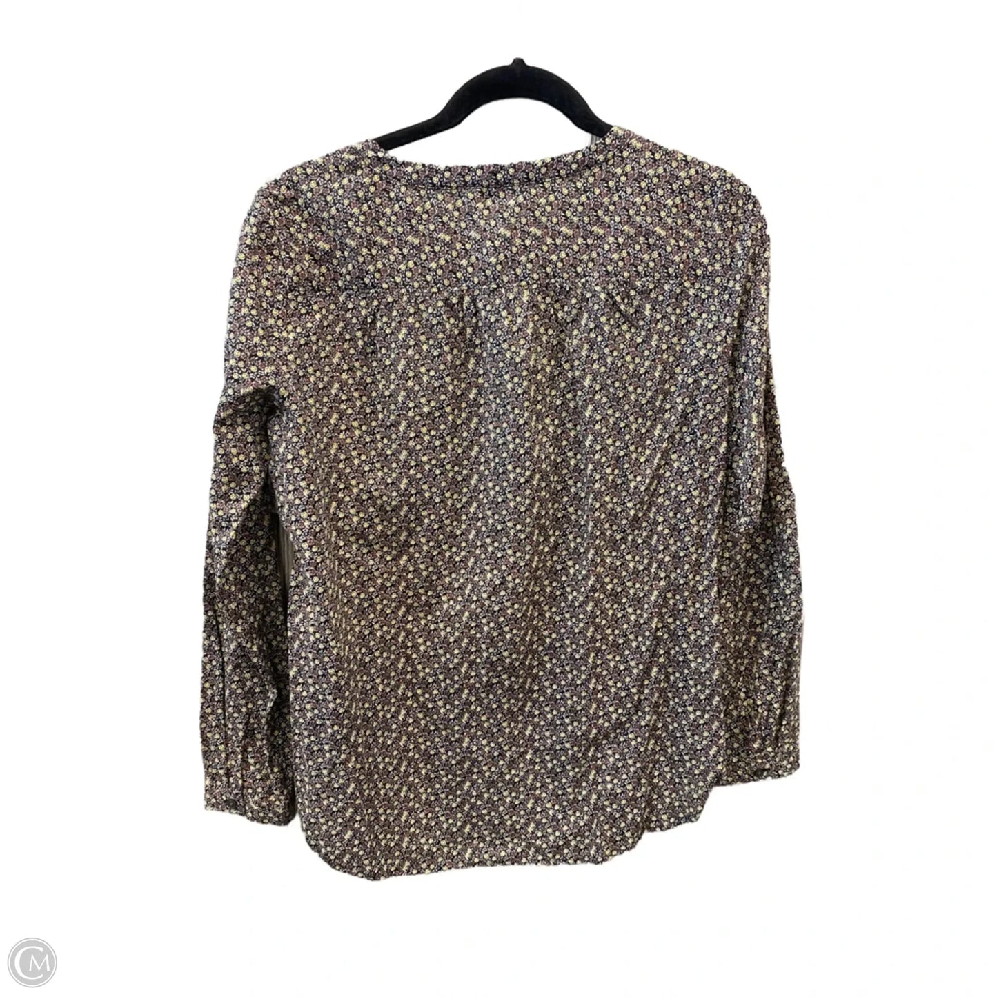Top Long Sleeve By Loft In Black, Size: S