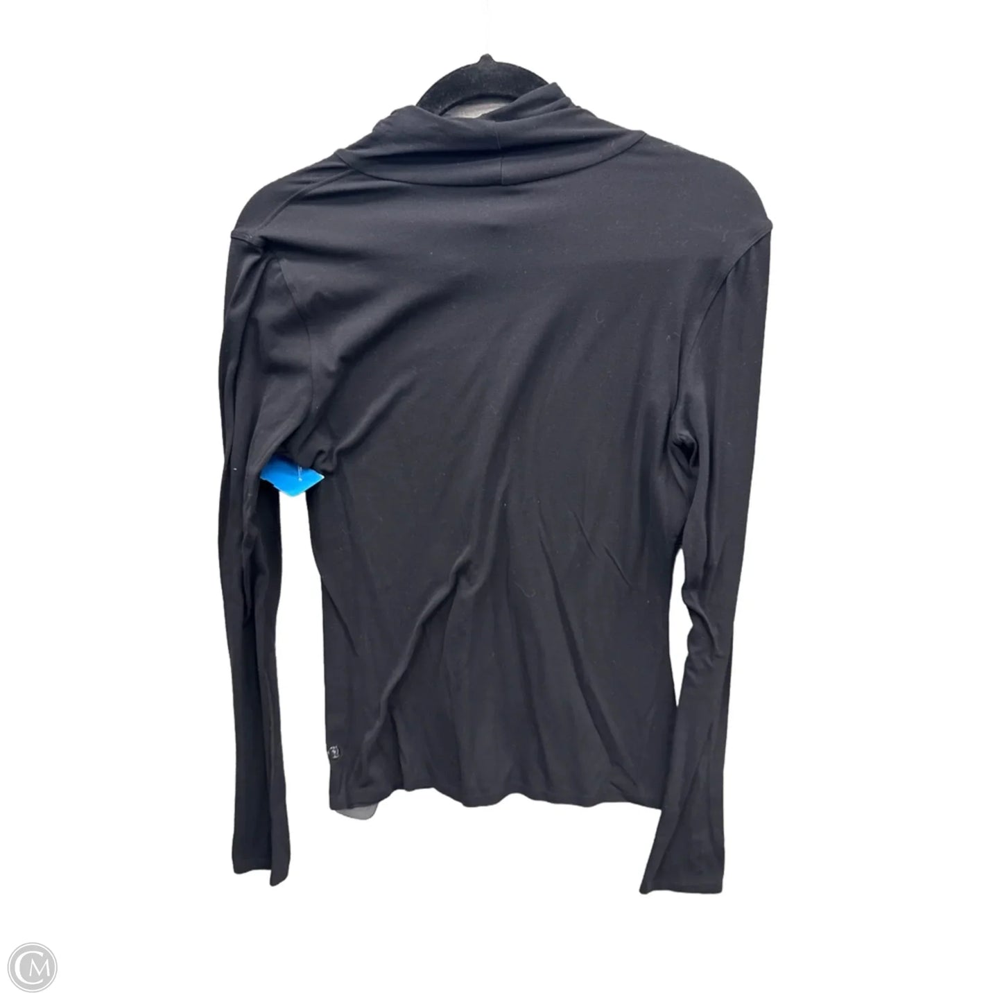 Athletic Top Long Sleeve Collar By Lululemon In Black, Size: 8