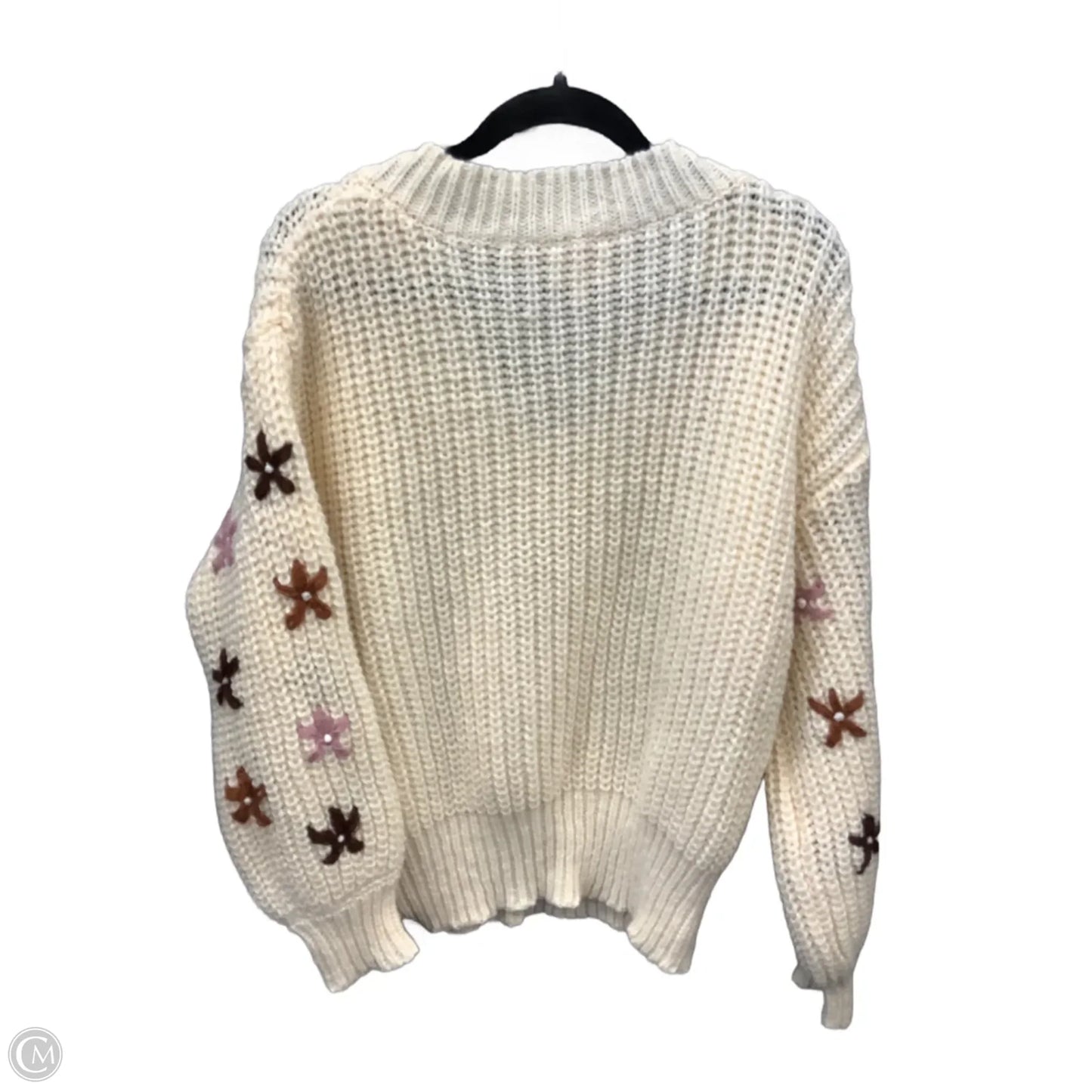Sweater By Clothes Mentor In Cream, Size: S