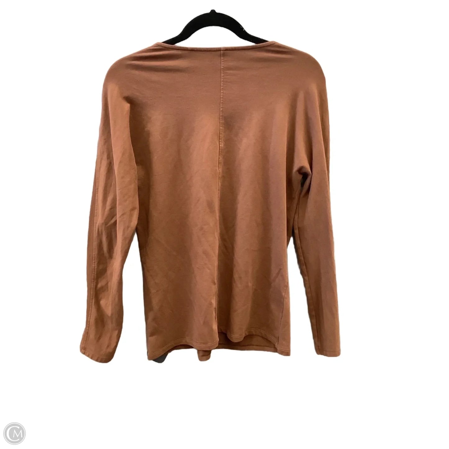 Top Long Sleeve Basic By Uniqlo In Brown, Size: M
