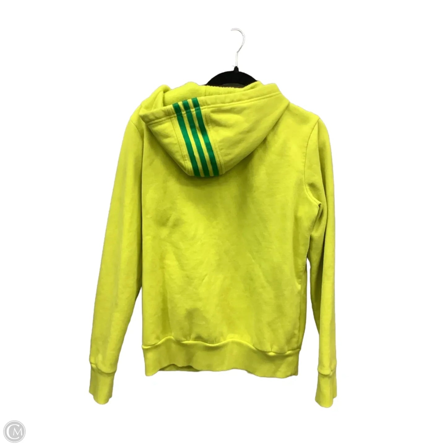 Sweatshirt Hoodie By Adidas In Green, Size: L