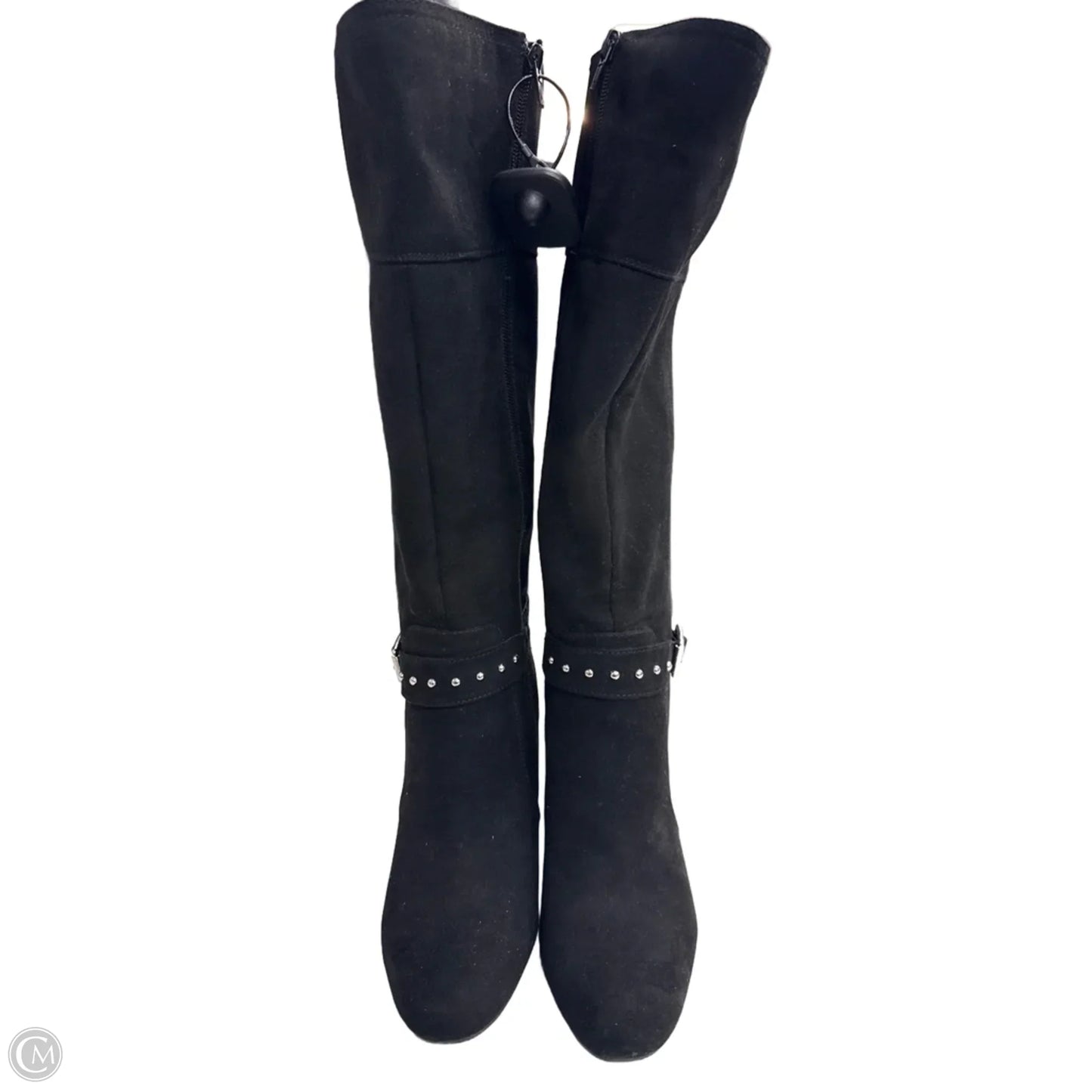 Boots Mid-calf Heels By Kelly And Katie In Black, Size: 7