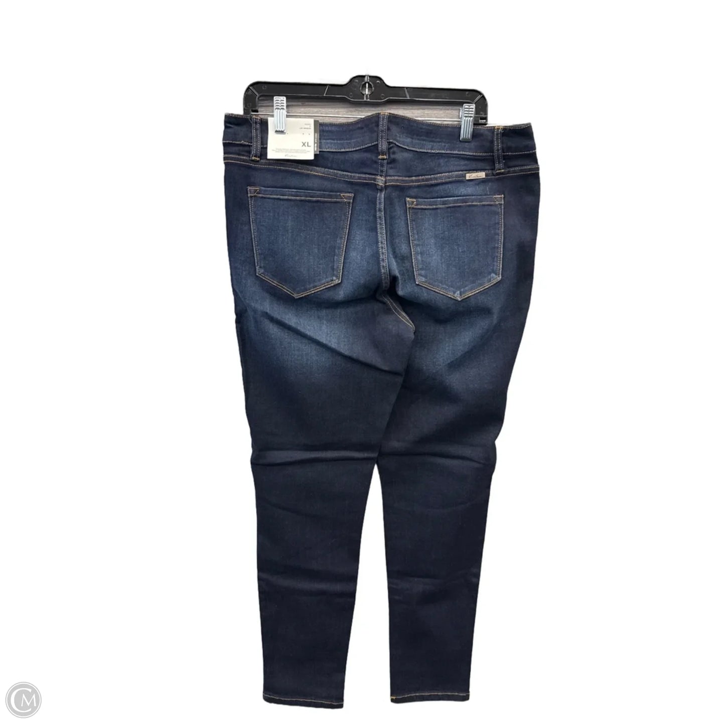 Jeans Skinny By Kancan In Blue Denim, Size: 14