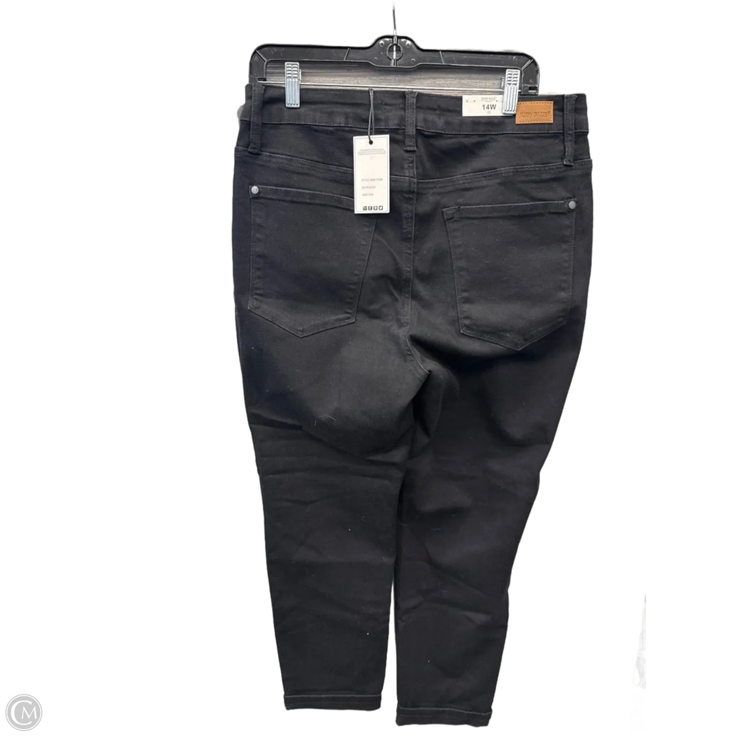 Jeans Boyfriend By Judy Blue In Black Denim, Size: 14