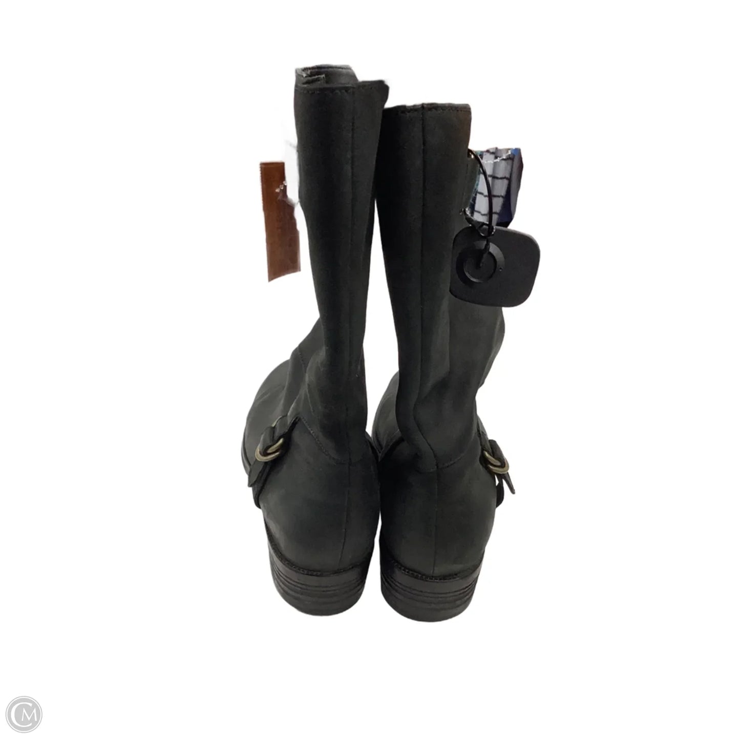 Boots Mid-calf Flats By Cole-haan In Black, Size: 9