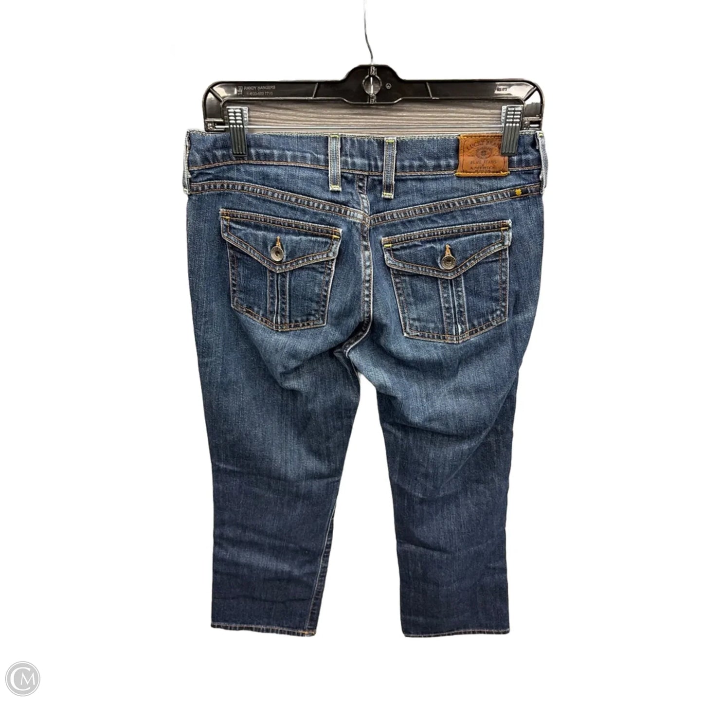 Jeans Straight By Lucky Brand In Blue Denim, Size: 4