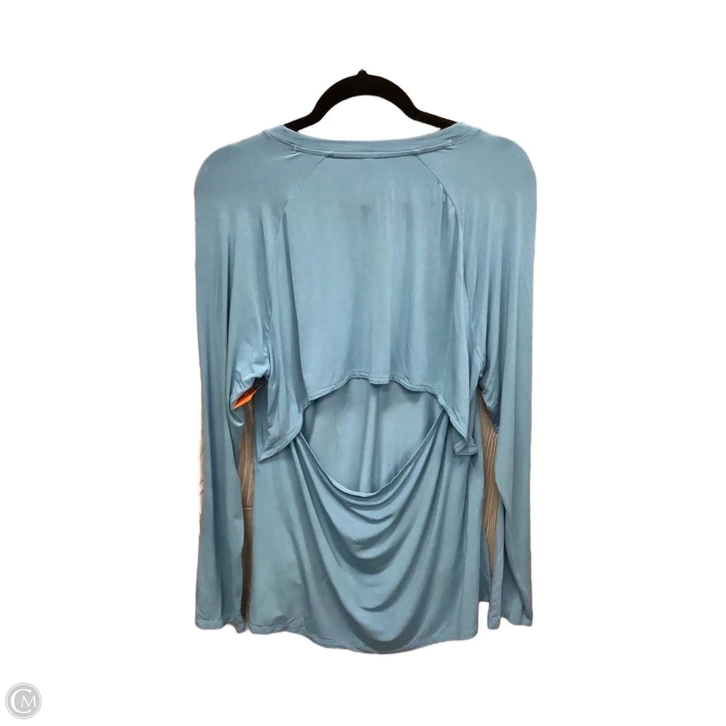 Top Long Sleeve By Under Armour In Blue, Size: L