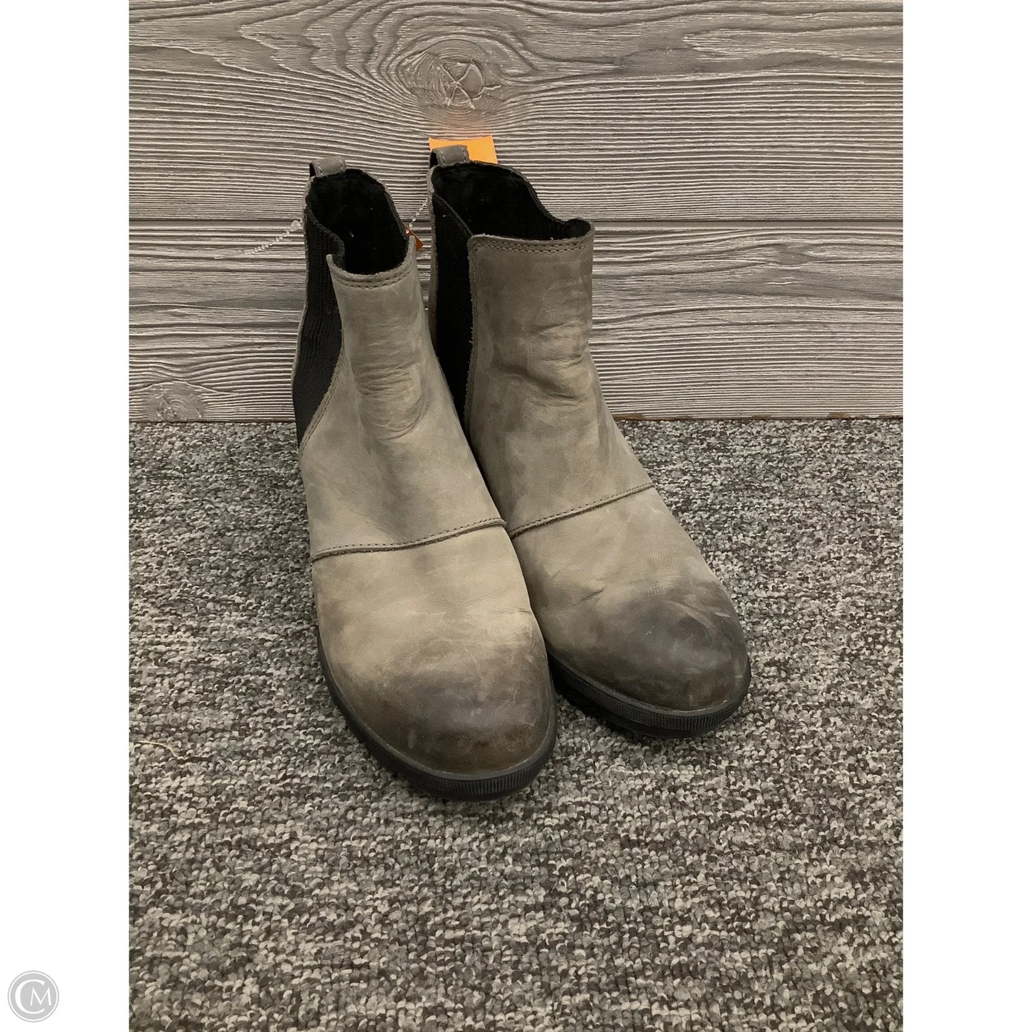 Boots Ankle Heels By Sorel In Grey, Size: 9