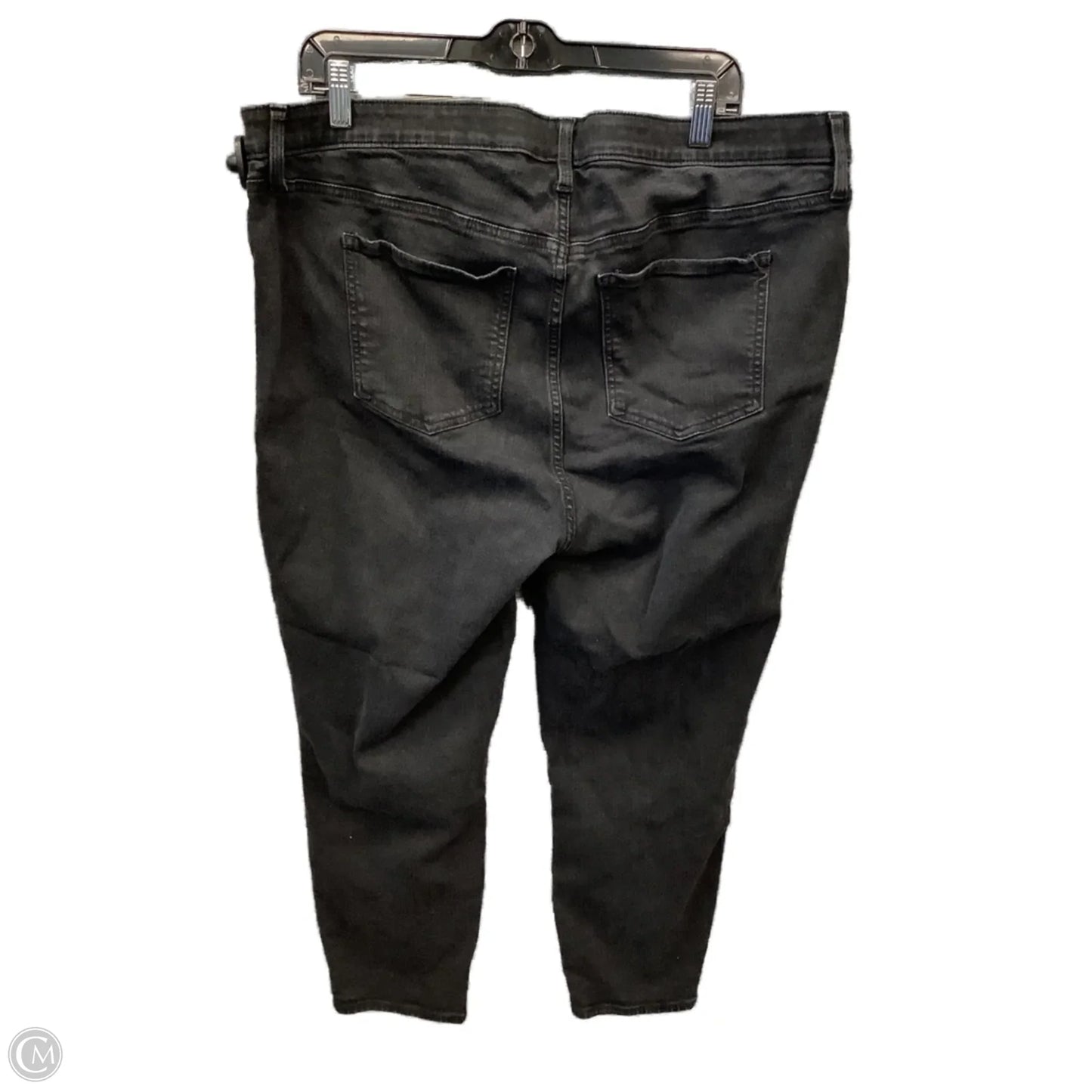 Jeans Cropped By Torrid In Black Denim, Size: 22