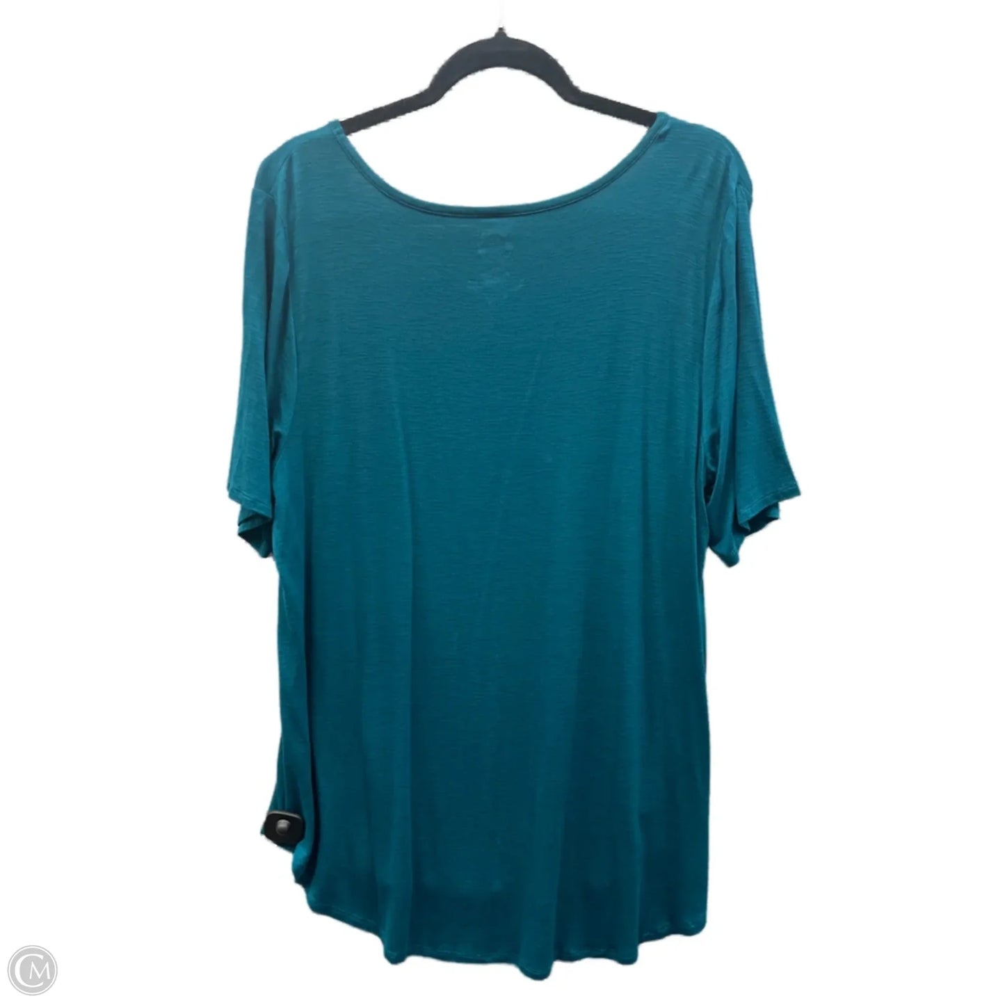 Top Short Sleeve Basic By Maurices In Teal, Size: Xxl
