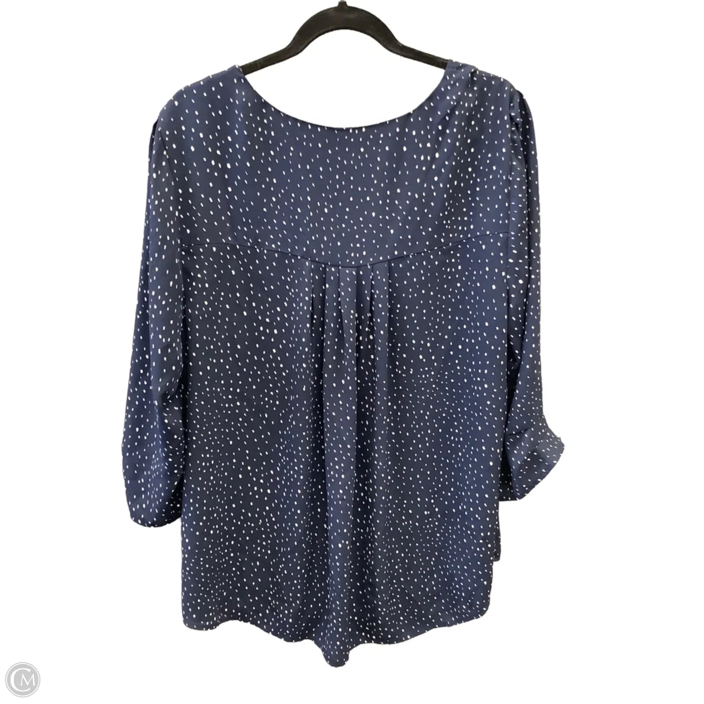 Top 3/4 Sleeve By Clothes Mentor In Blue, Size: 3x