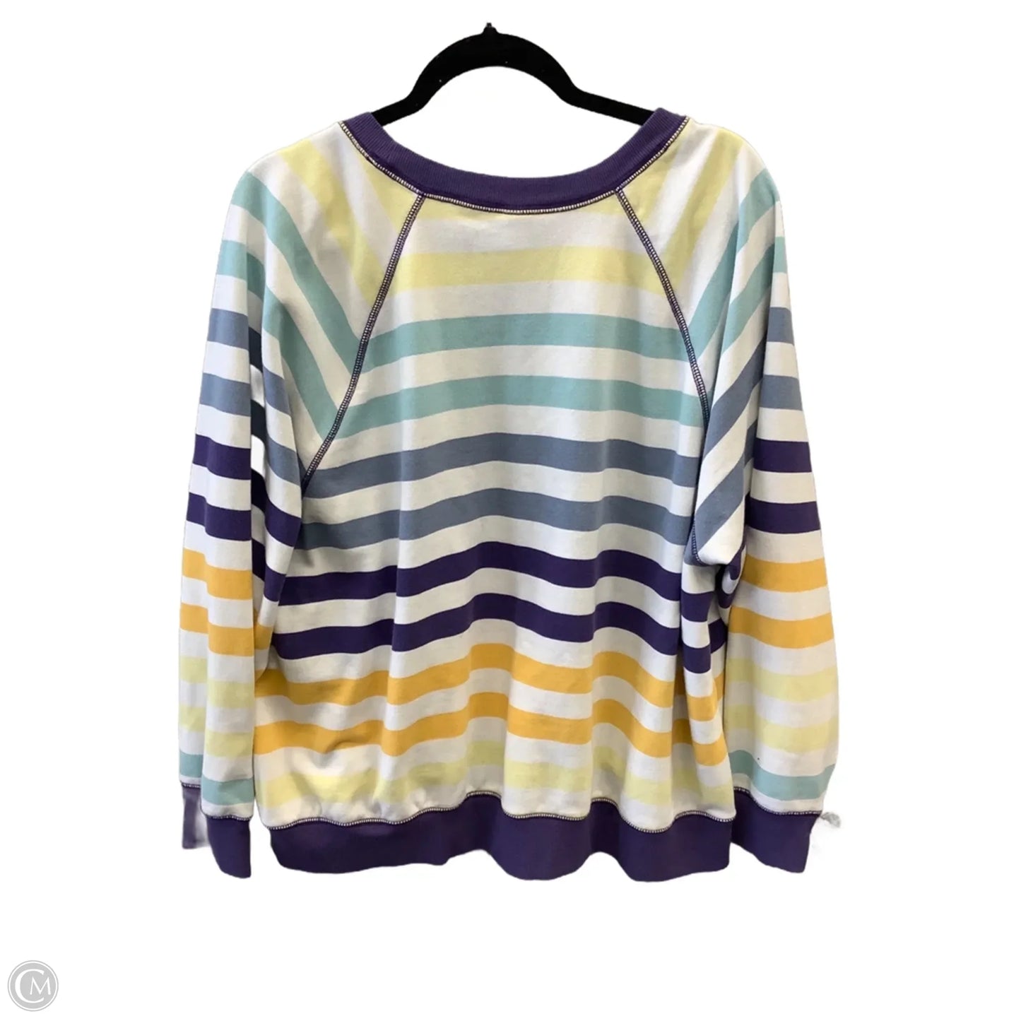 Top Long Sleeve By Old Navy In Striped Pattern, Size: Xxl